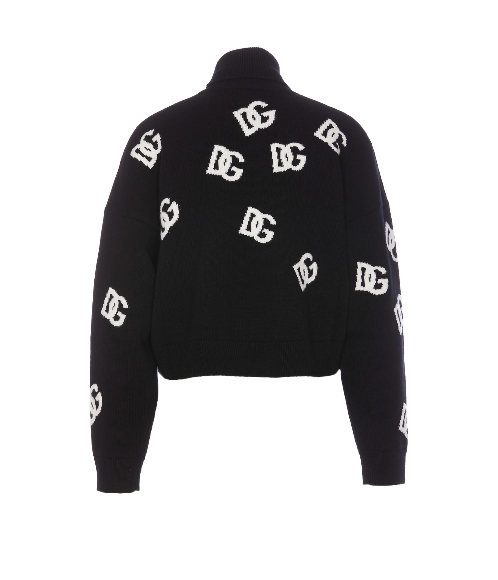 Shop Dolce & Gabbana Dg Logo Pullover In Black