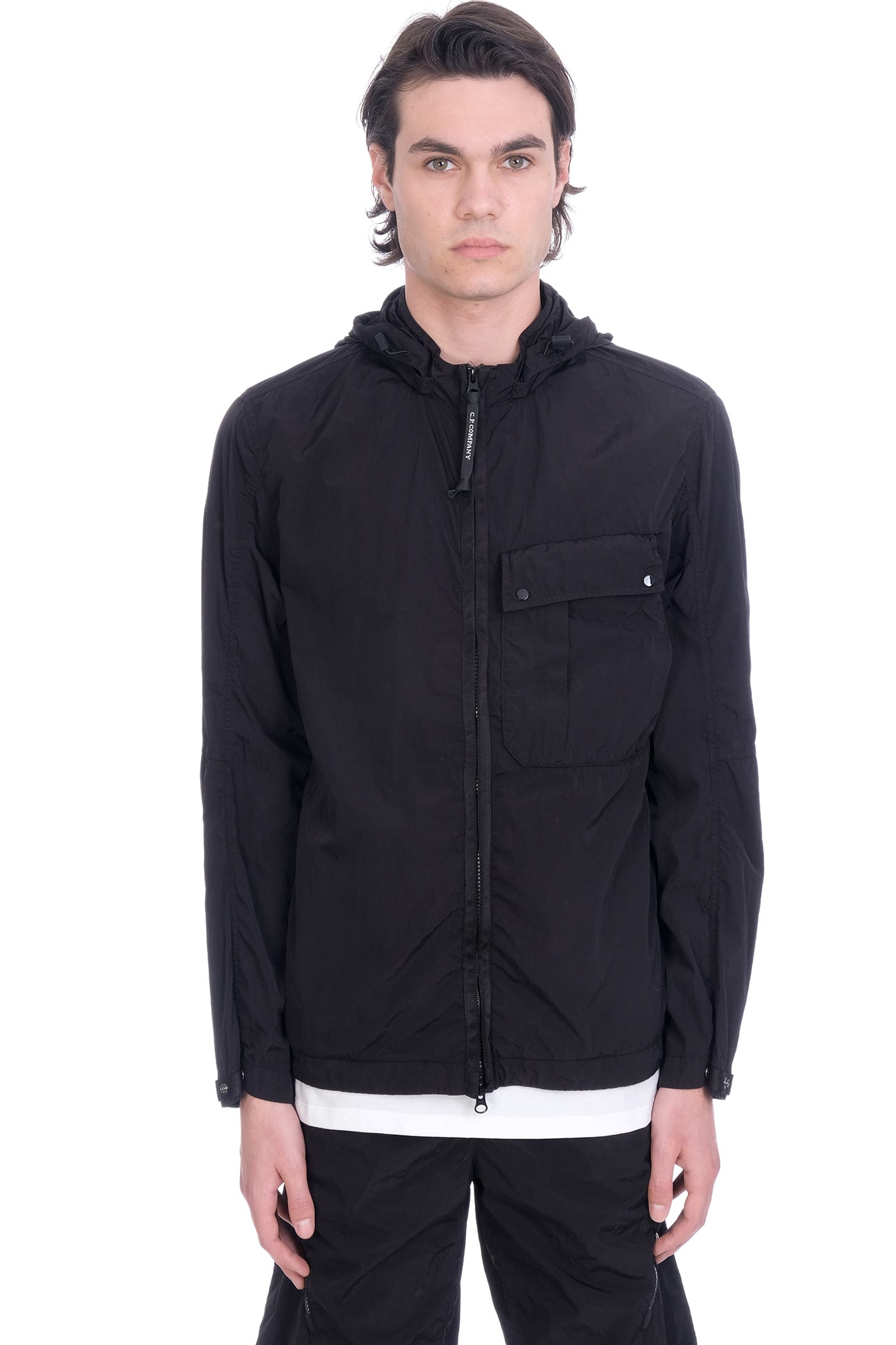 C.P. Company Casual Jacket In Black Polyamide