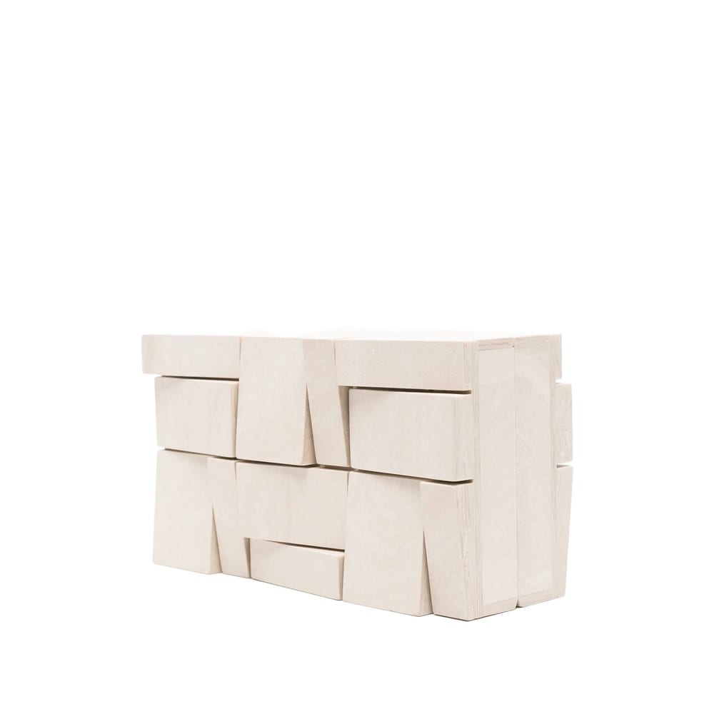 Cult Gaia Galleria Geometric-block Clutch Bag In White