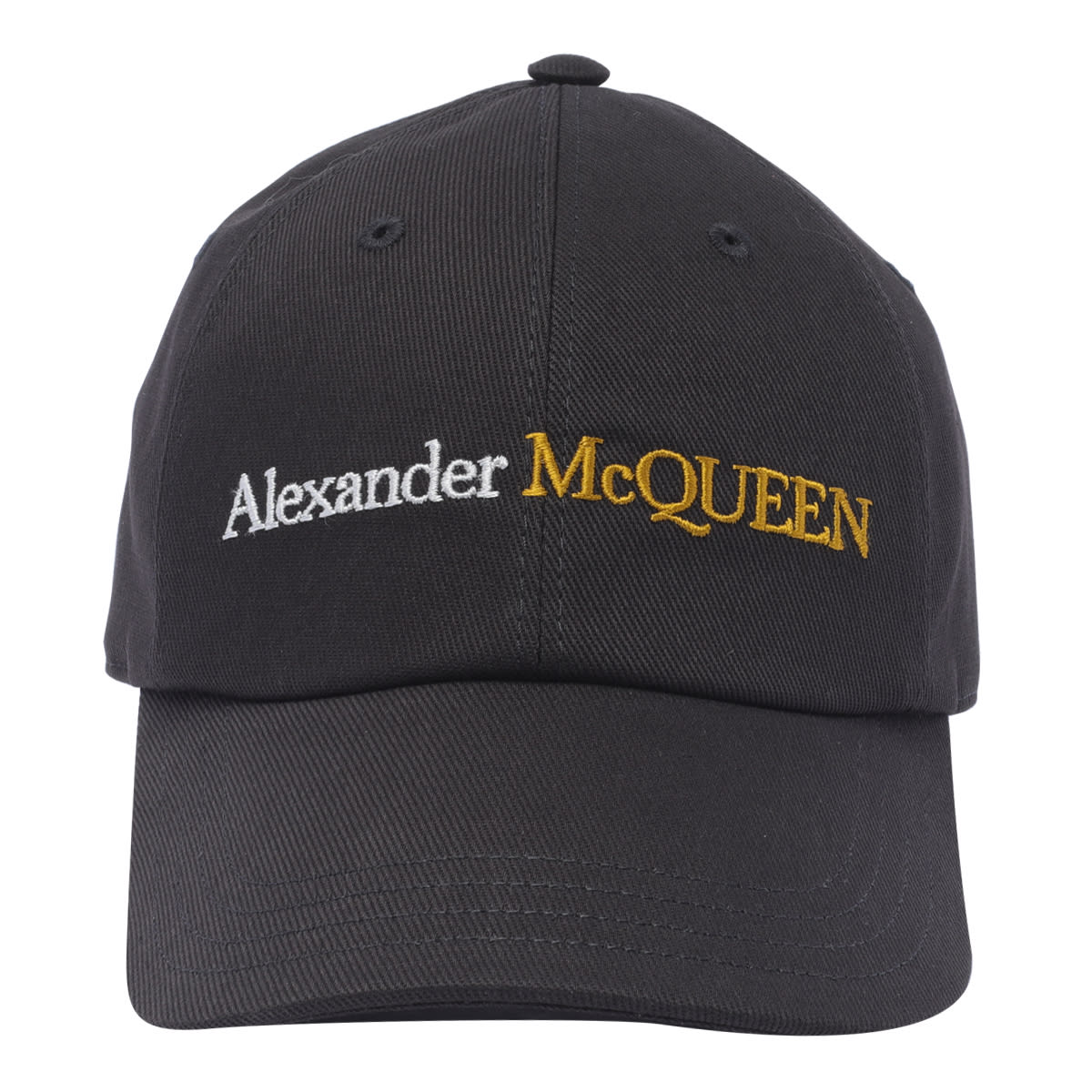 Alexander Mcqueen Logo Baseball Cap In Black