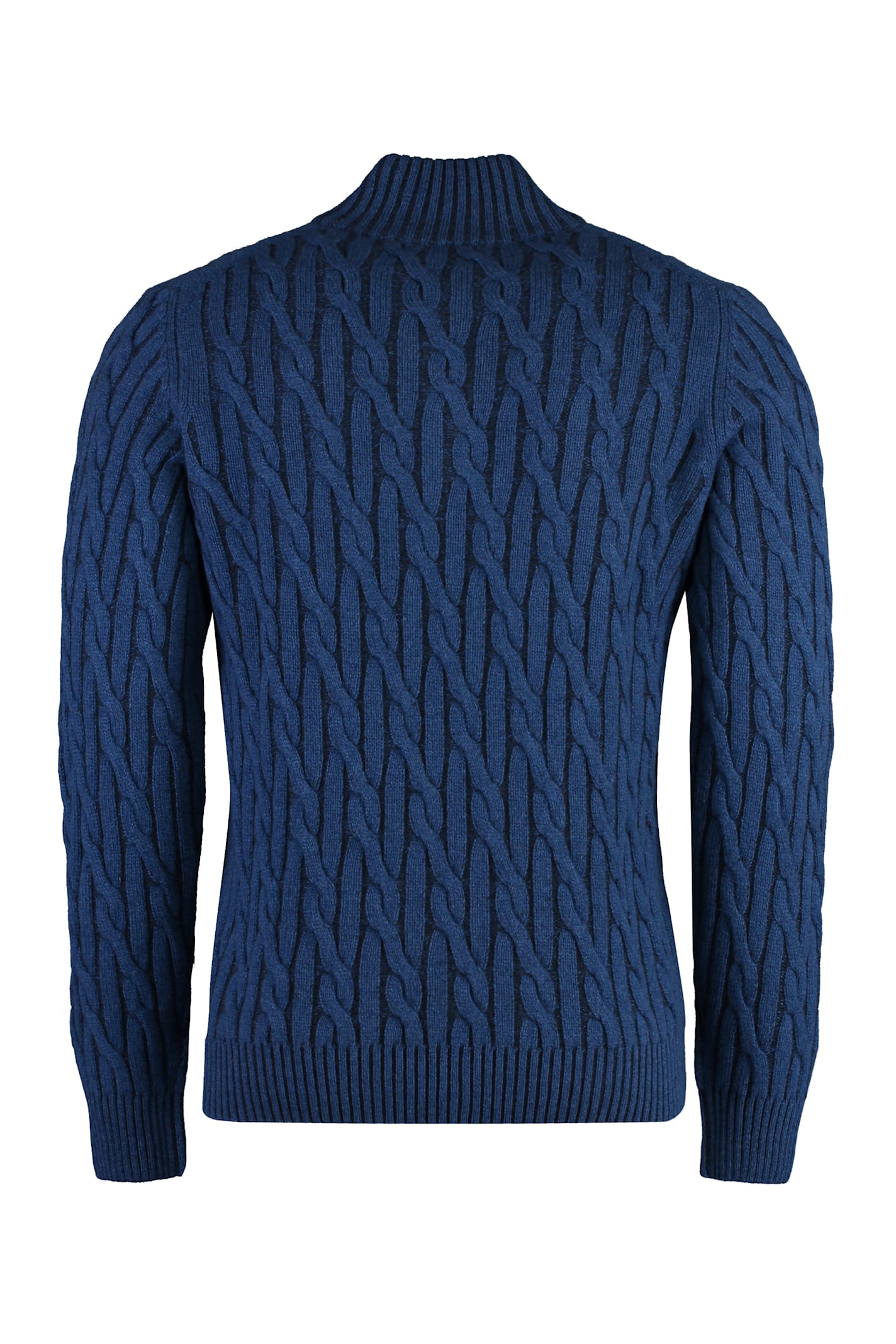 Moorer Terni Wool And Cashmere Sweater In Blue