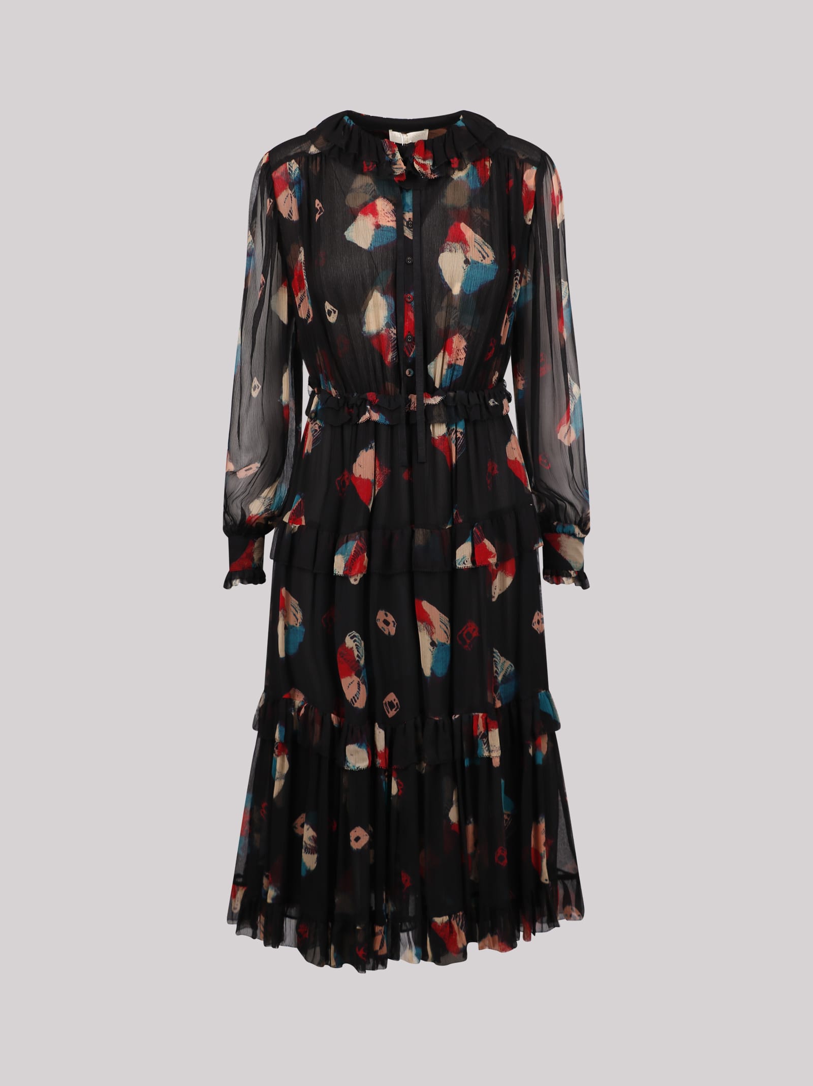 ULLA JOHNSON ULLA JOHNSON REINA CHIFFON MIDI DRESS