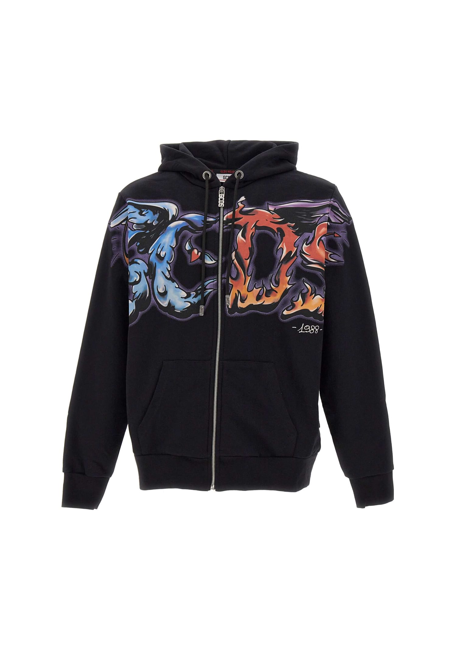 Gcds Cotton Sweatshirt In Black