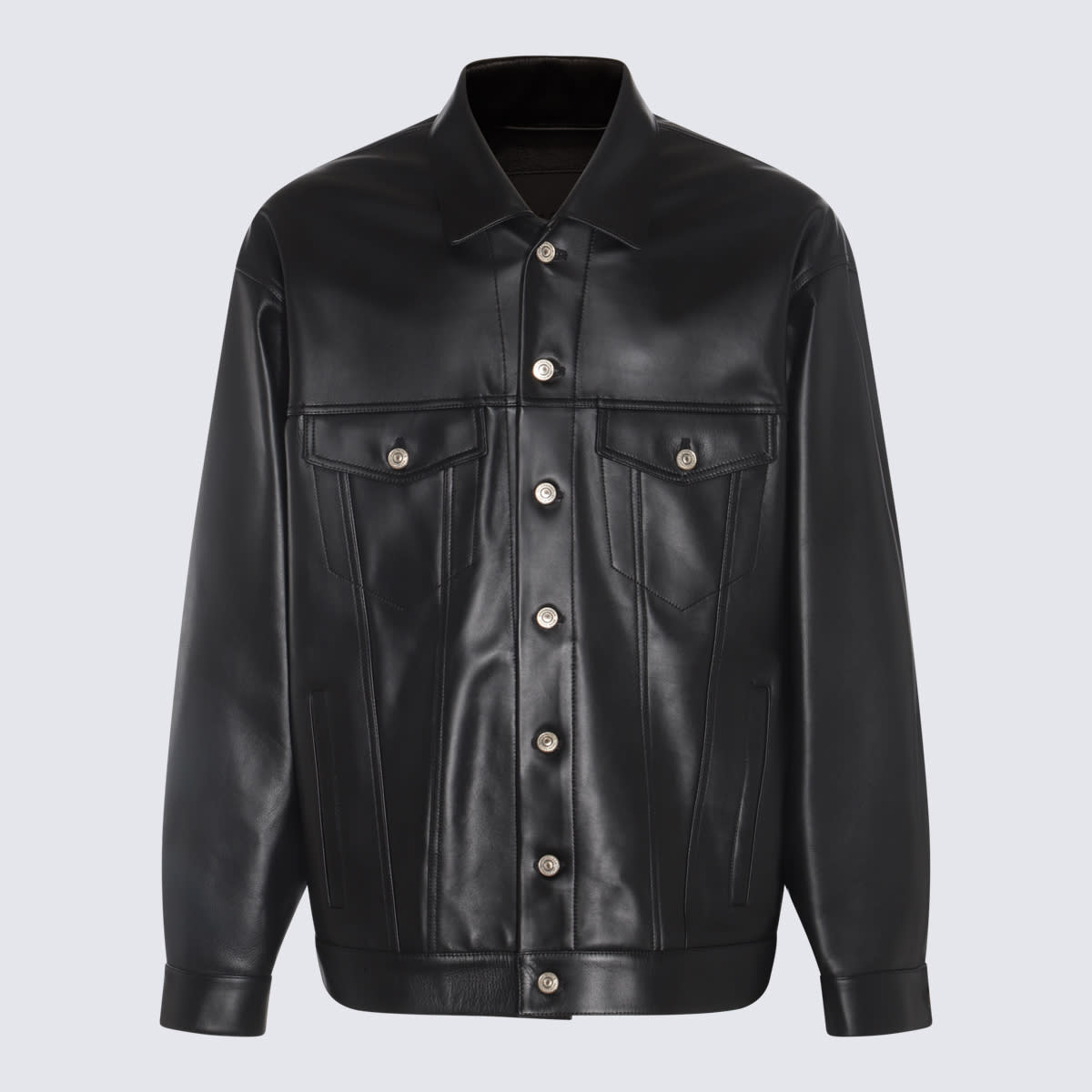 BALENCIAGA BLACK LEATHER JACKET 