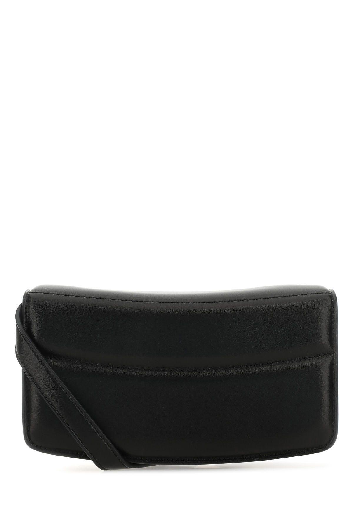 Stella Mccartney Black Alter Mat Mini S-wave Wallet In 1000