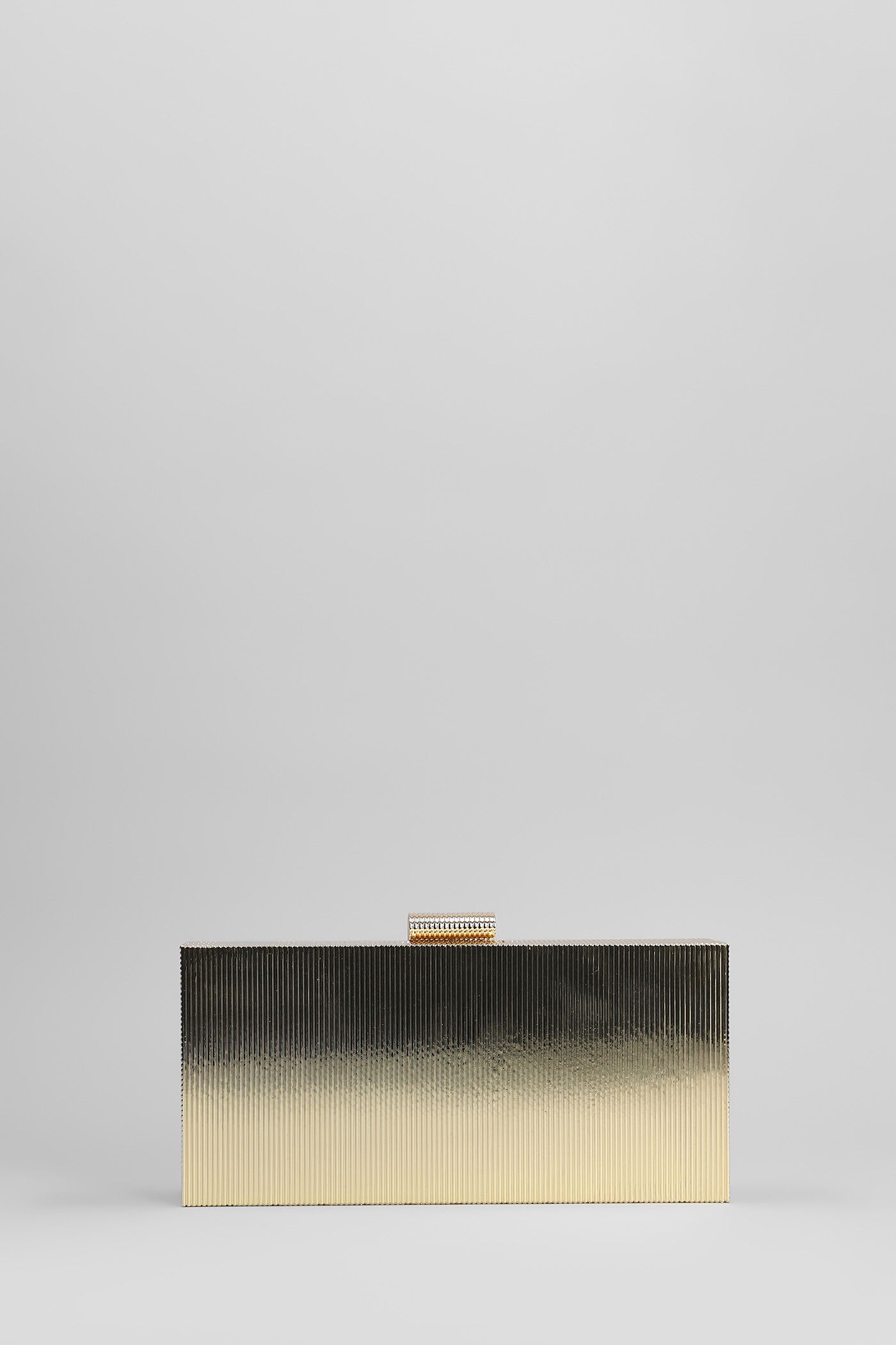 Retroféte Milo Clutch In Gold Metal Alloy In Black