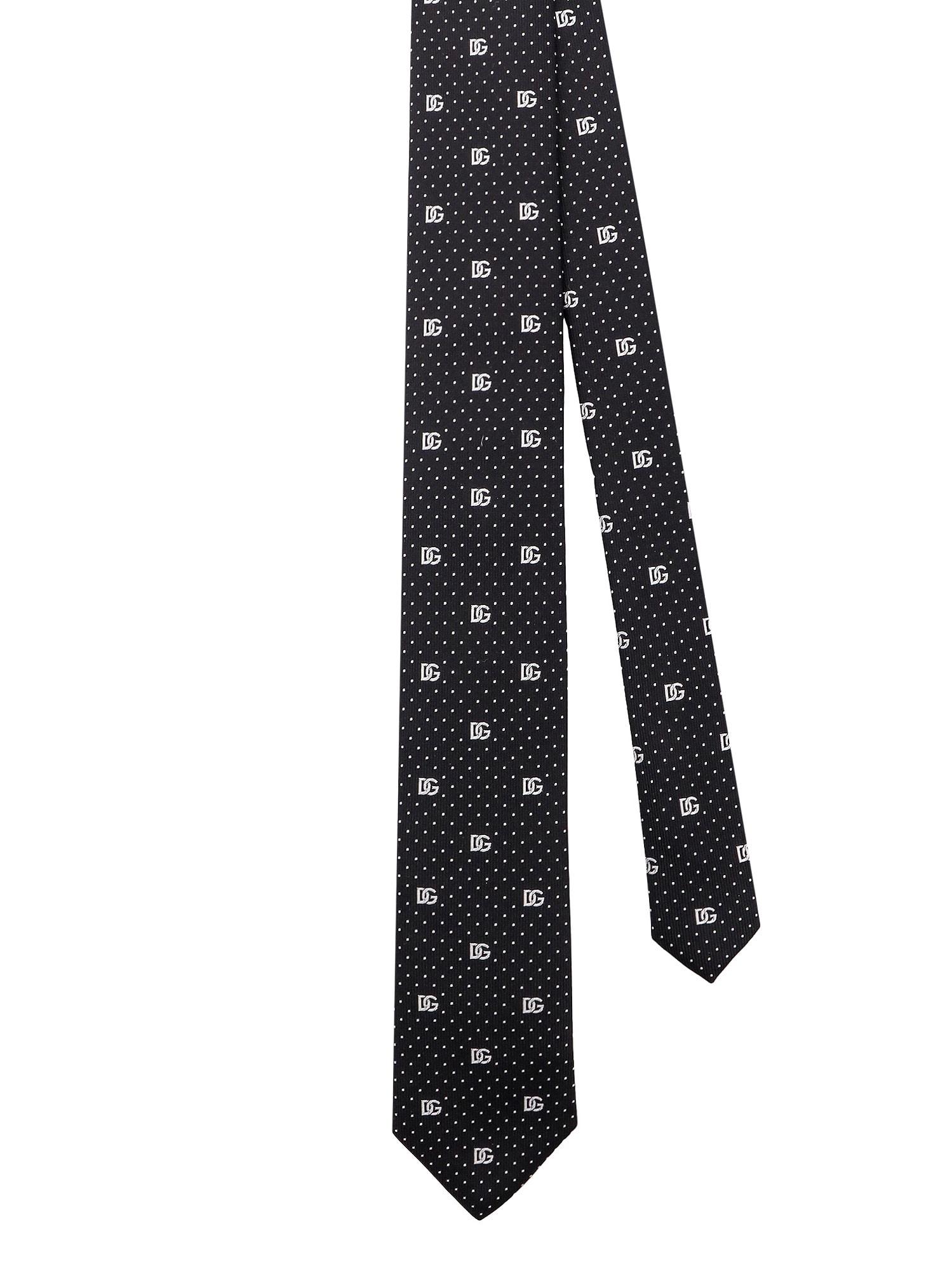 Shop Dolce & Gabbana Tie In Nero/bianco