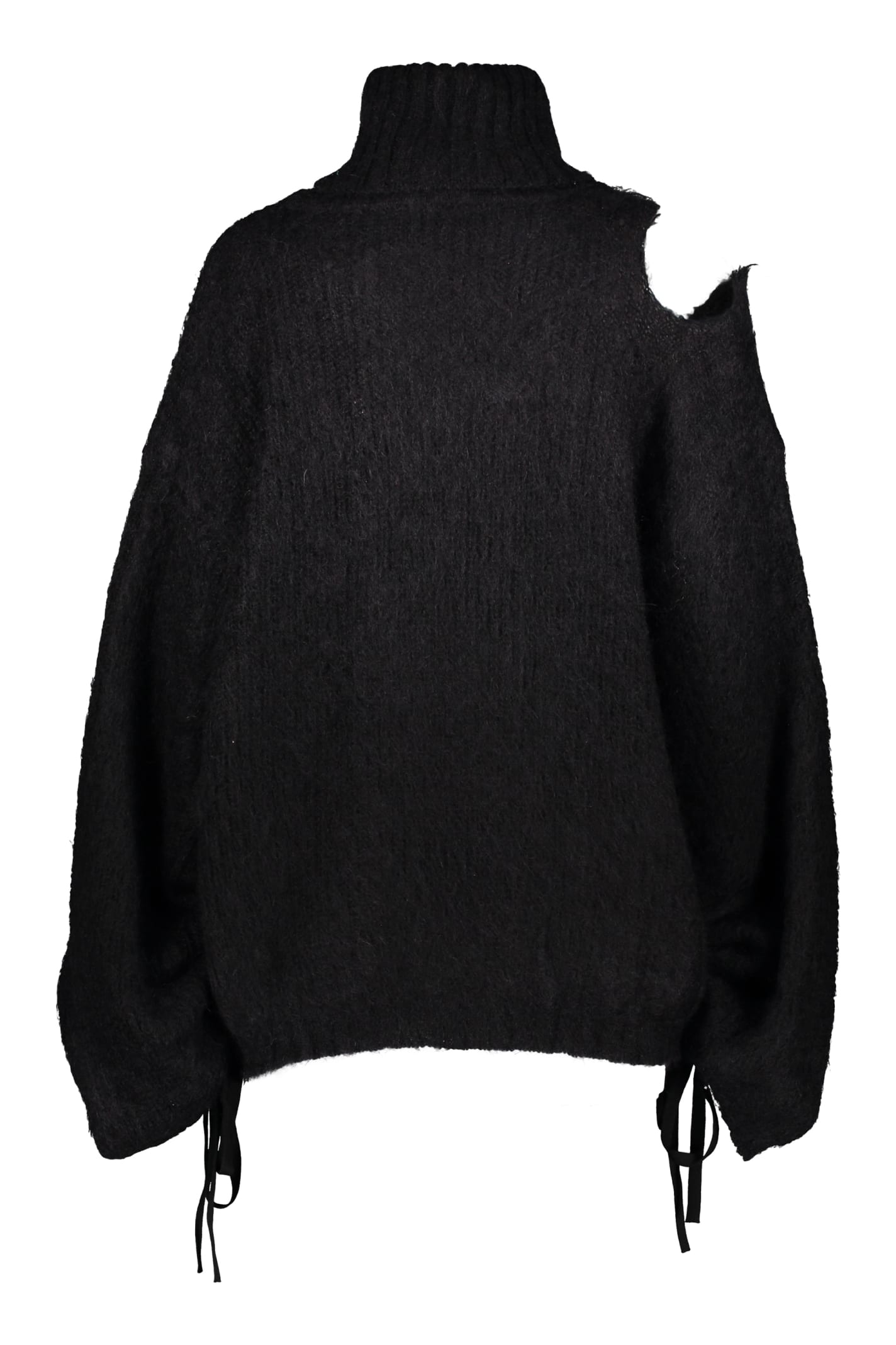Shop Andreädamo Turtleneck Sweater In Black