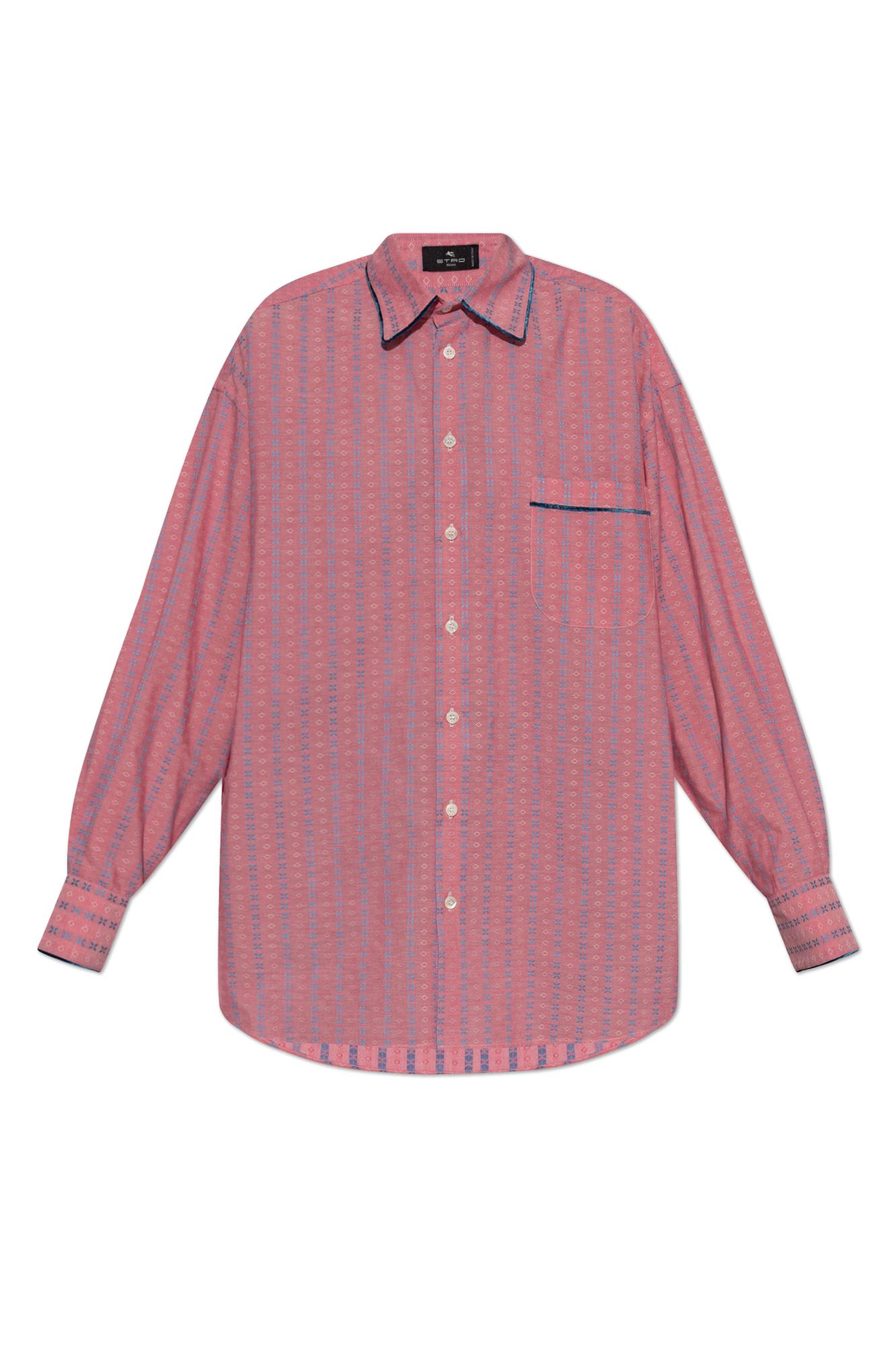 Shop Etro Patterned Shirt In Pink