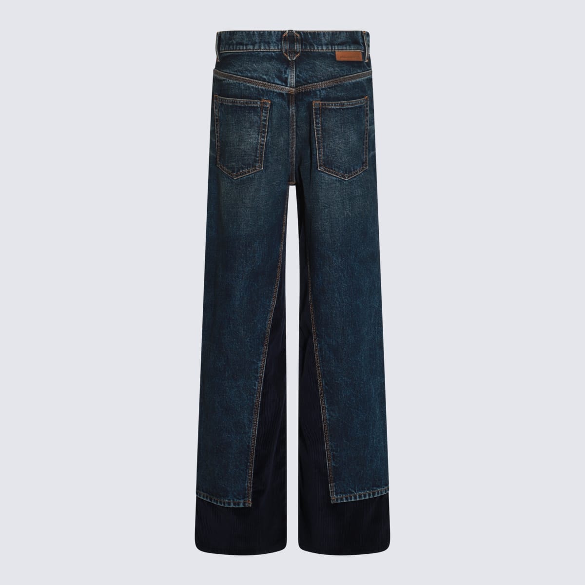 Shop Stella Mccartney Dark Blue Cotton Jeans In Vintage Dark