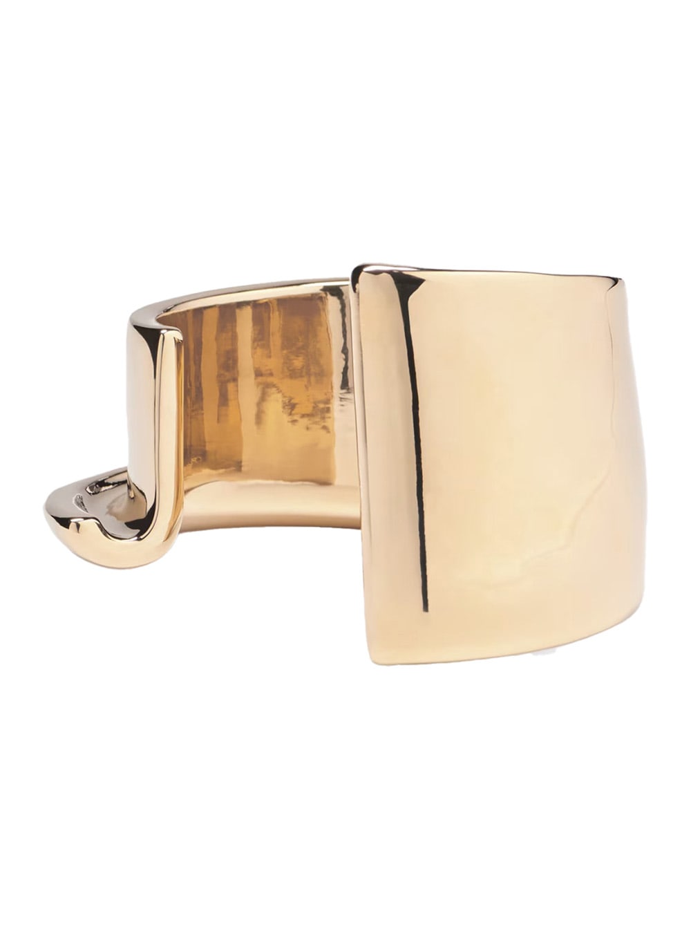 le Bracelet J Metallic Bracelet With Asymmetric And Sculpted Design In Copper Woman