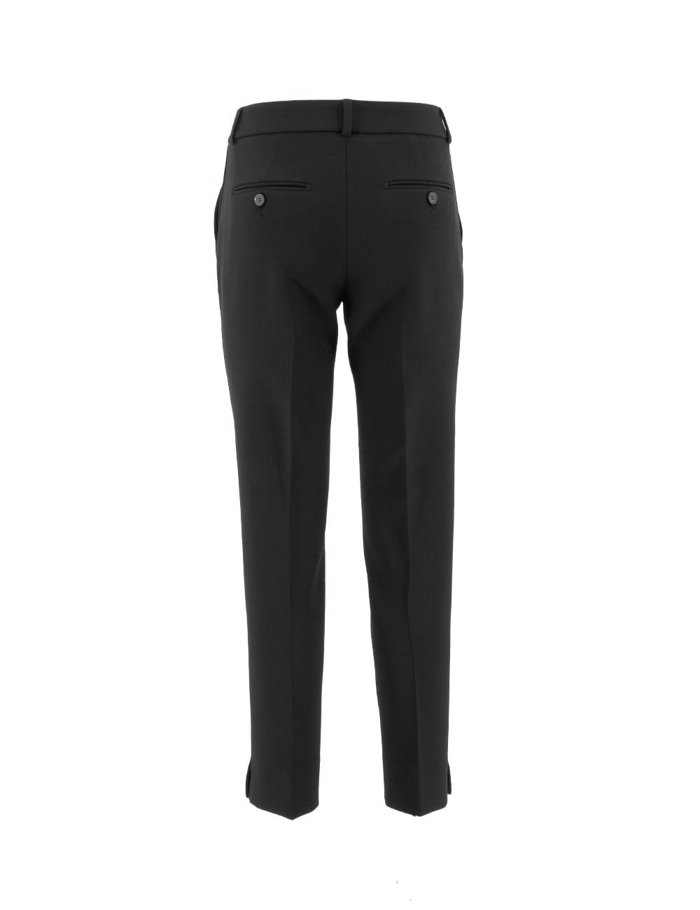 Shop Peserico Trousers In Nero
