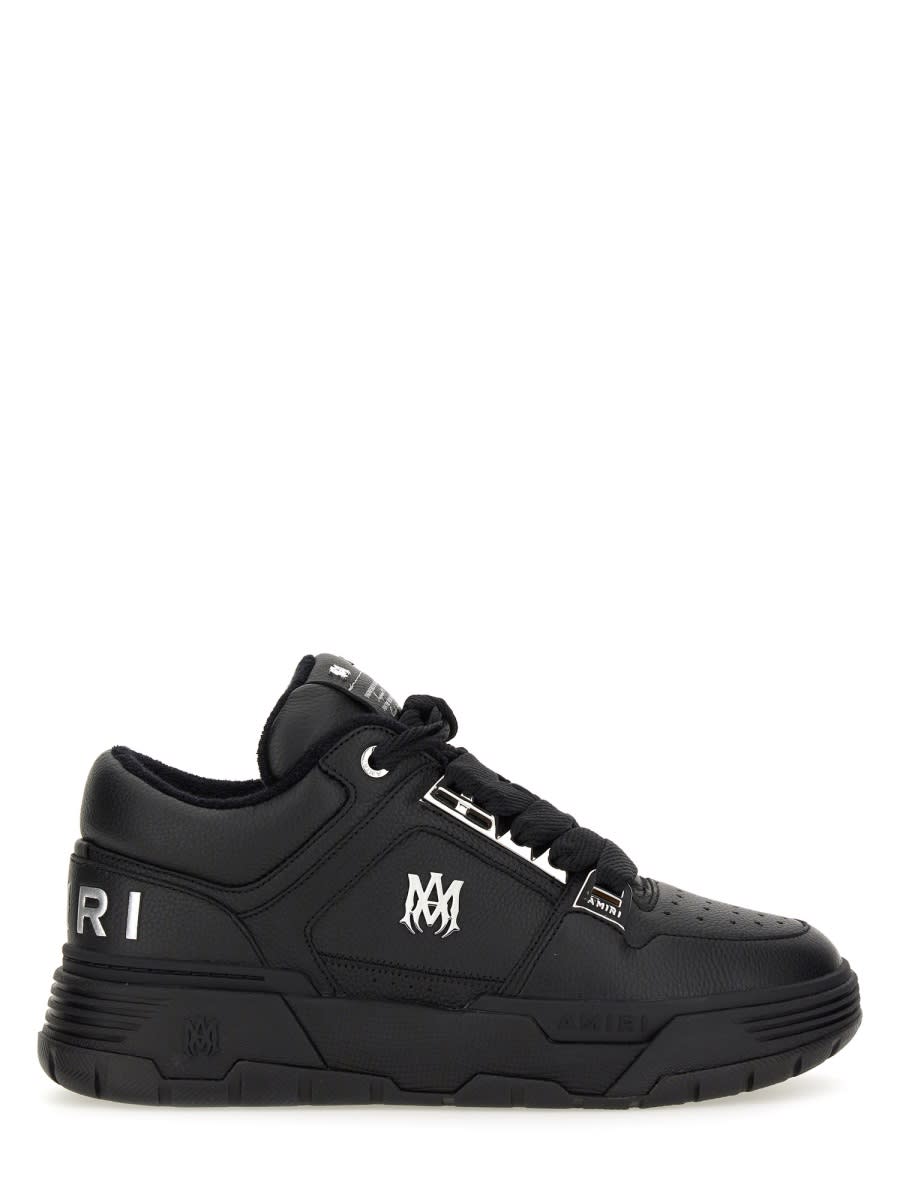 Amiri Black Sneakers With Logo Patch On The Side And Logo Lettering On The Rear In Leather Man In Black