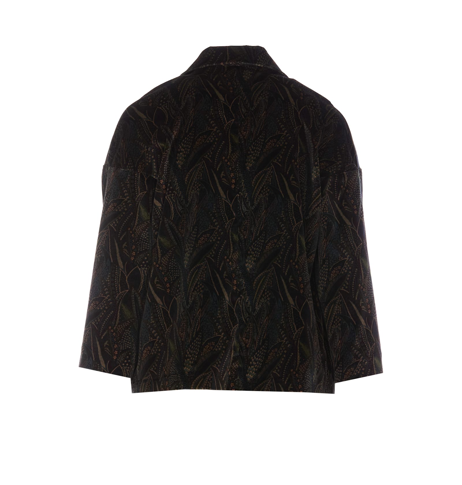 Shop Circolo 1901 Velvet Jacket In Brown