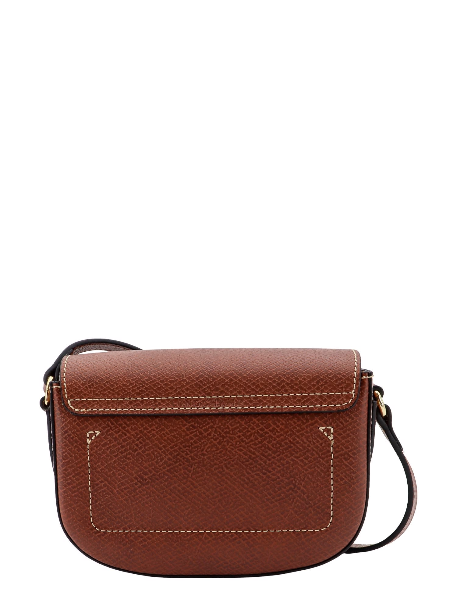 Shop Longchamp Épure Shoulder Bag In Brown