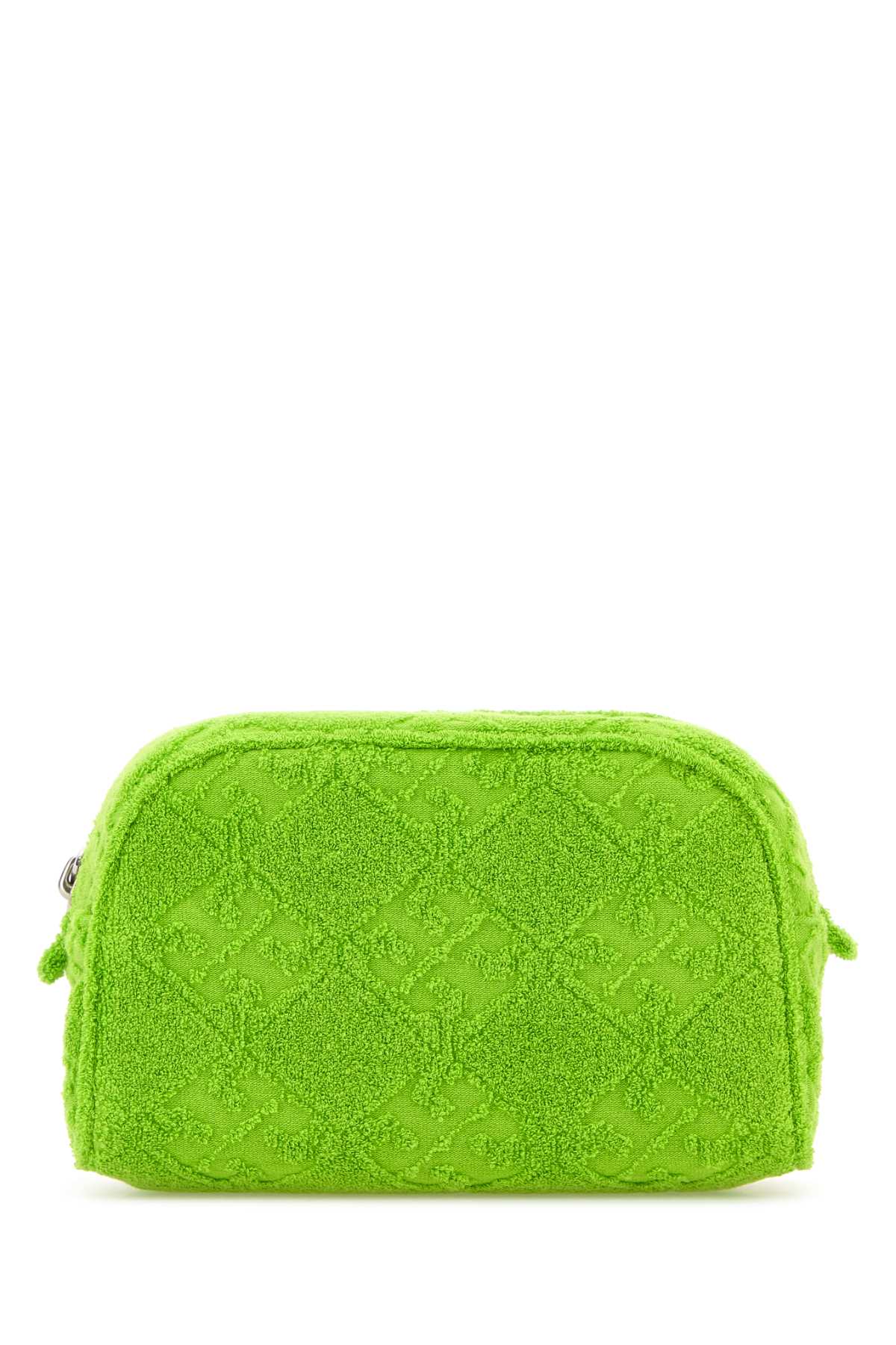 Tory Burch Textured Ella Beauty Case Clutch Bag In Green