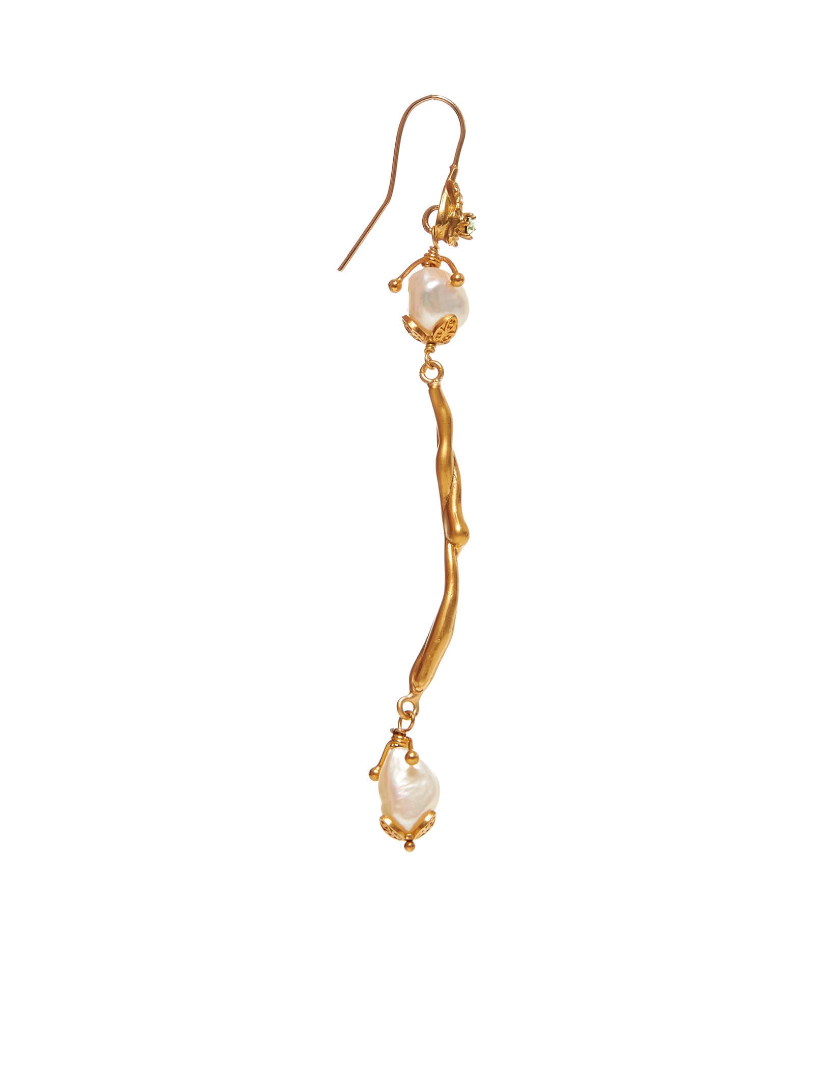 Shop Marni Earrings In Pearl