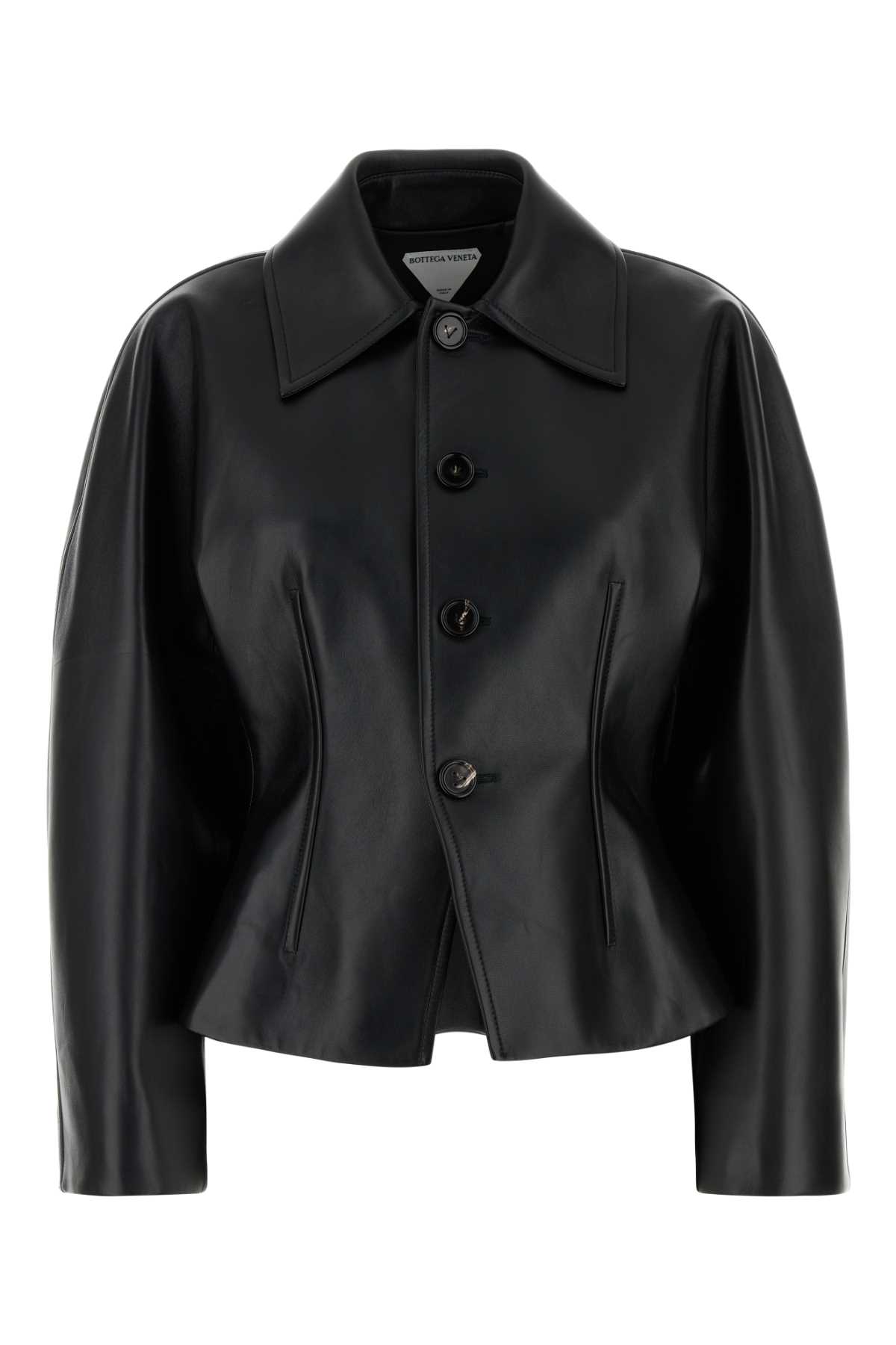 Bottega Veneta Black Leather Jacket