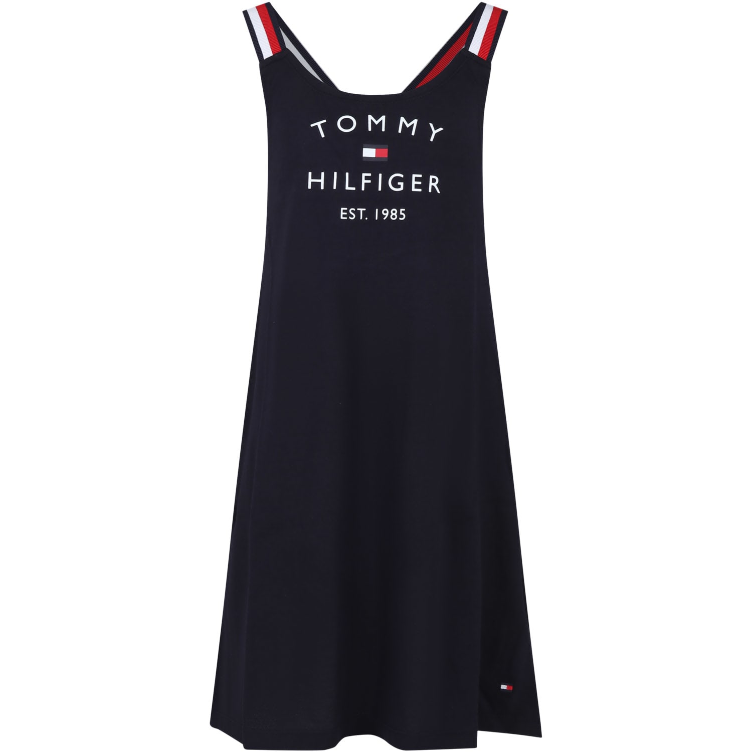 Tommy Hilfiger Kids' Blue Beach Cover-up For Girl With Logo
