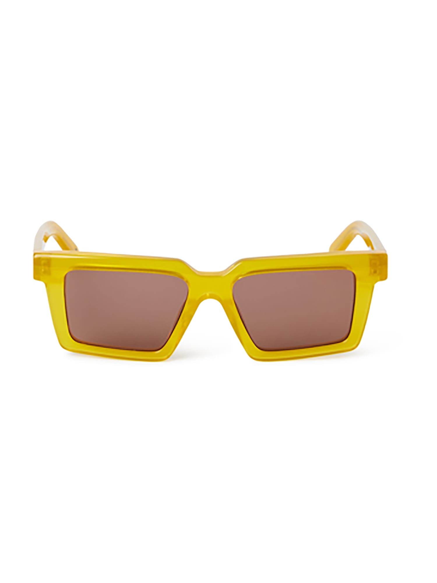 Off-white Oeri13z Chandler Sunglasses Eyewear In Yellow Brown