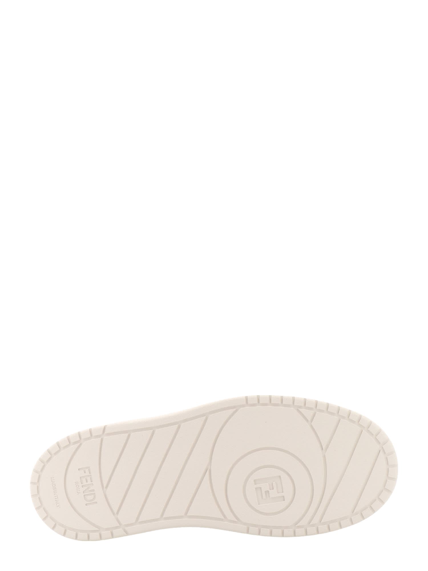 Shop Fendi Match Sneakers In Beige