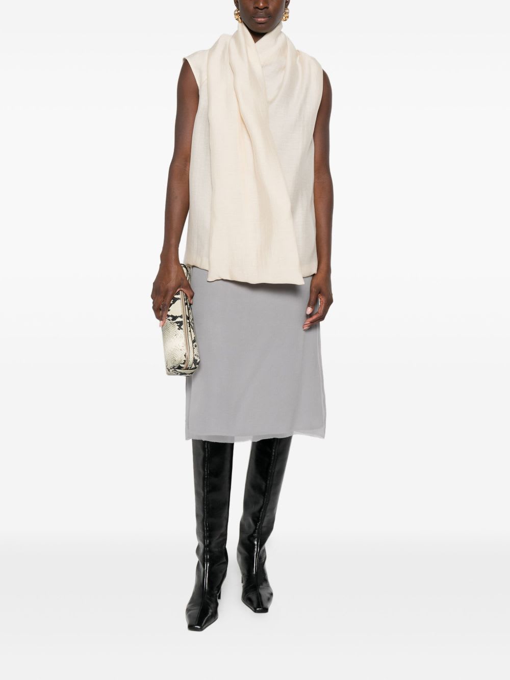 Totême Scarf Blouse In Neutral