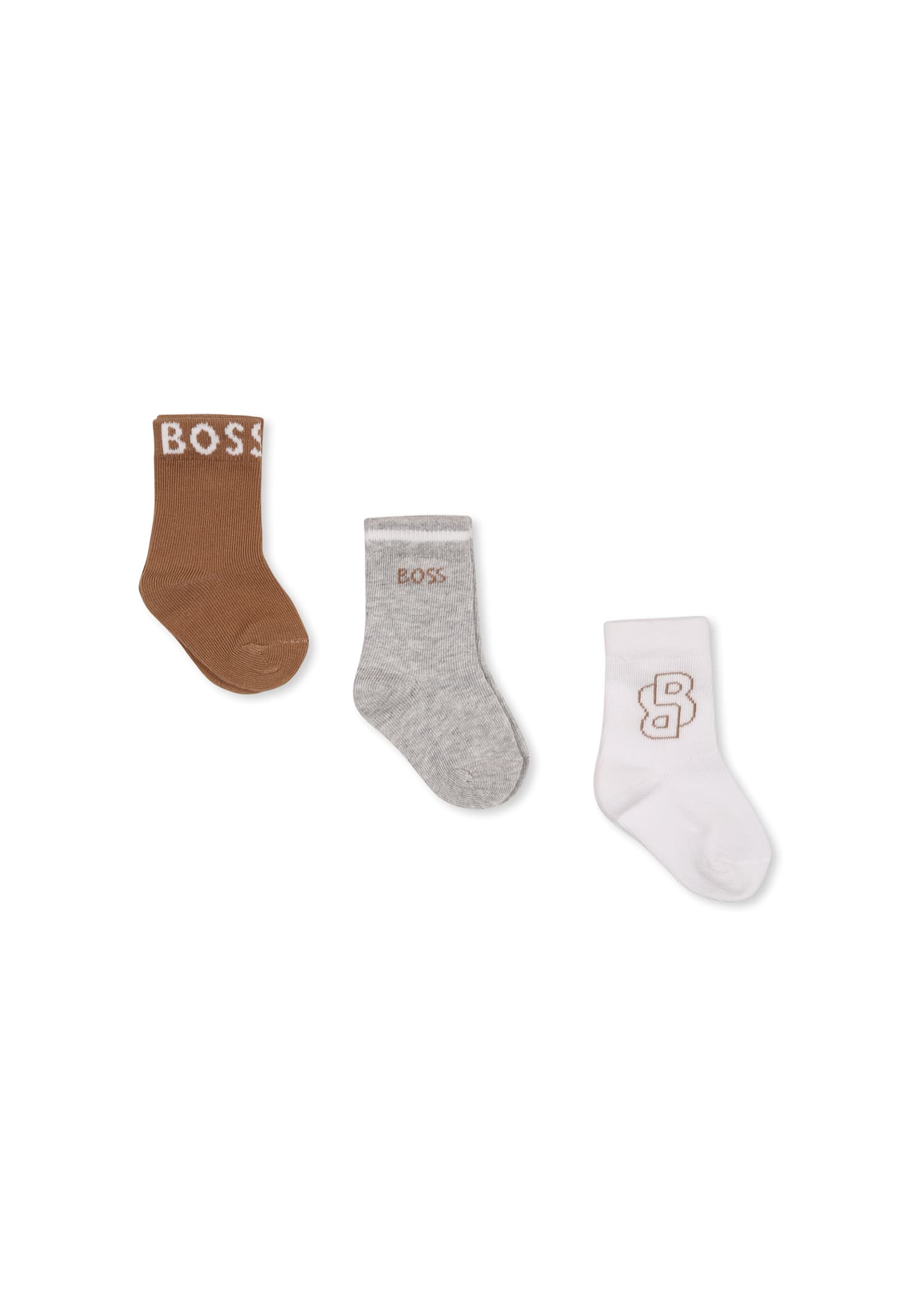 Hugo Boss Multicolor Sock Set For Baby Boy With Logo In Multicolor