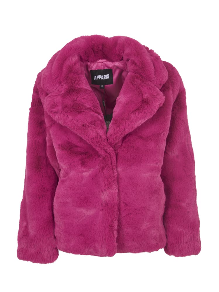 Apparis Pink Faux Fur Jacket