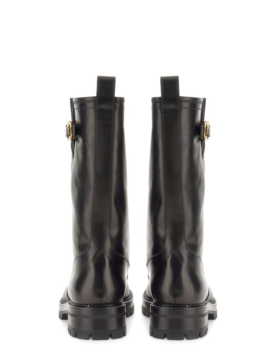 Versace Women's Stivale Safety Pin Boot In Black