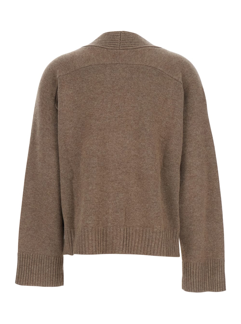 Loulou Studio Loulou Biscuit Cashmere Oversize Kaia Cardigan In Brown