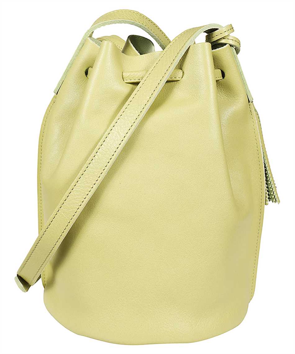 Il Bisonte Leather Bucket Bag In Green