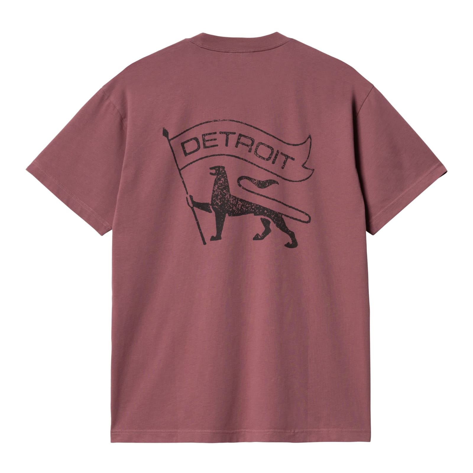 Carhartt Red Stamp T-shirt In Bourbon Black