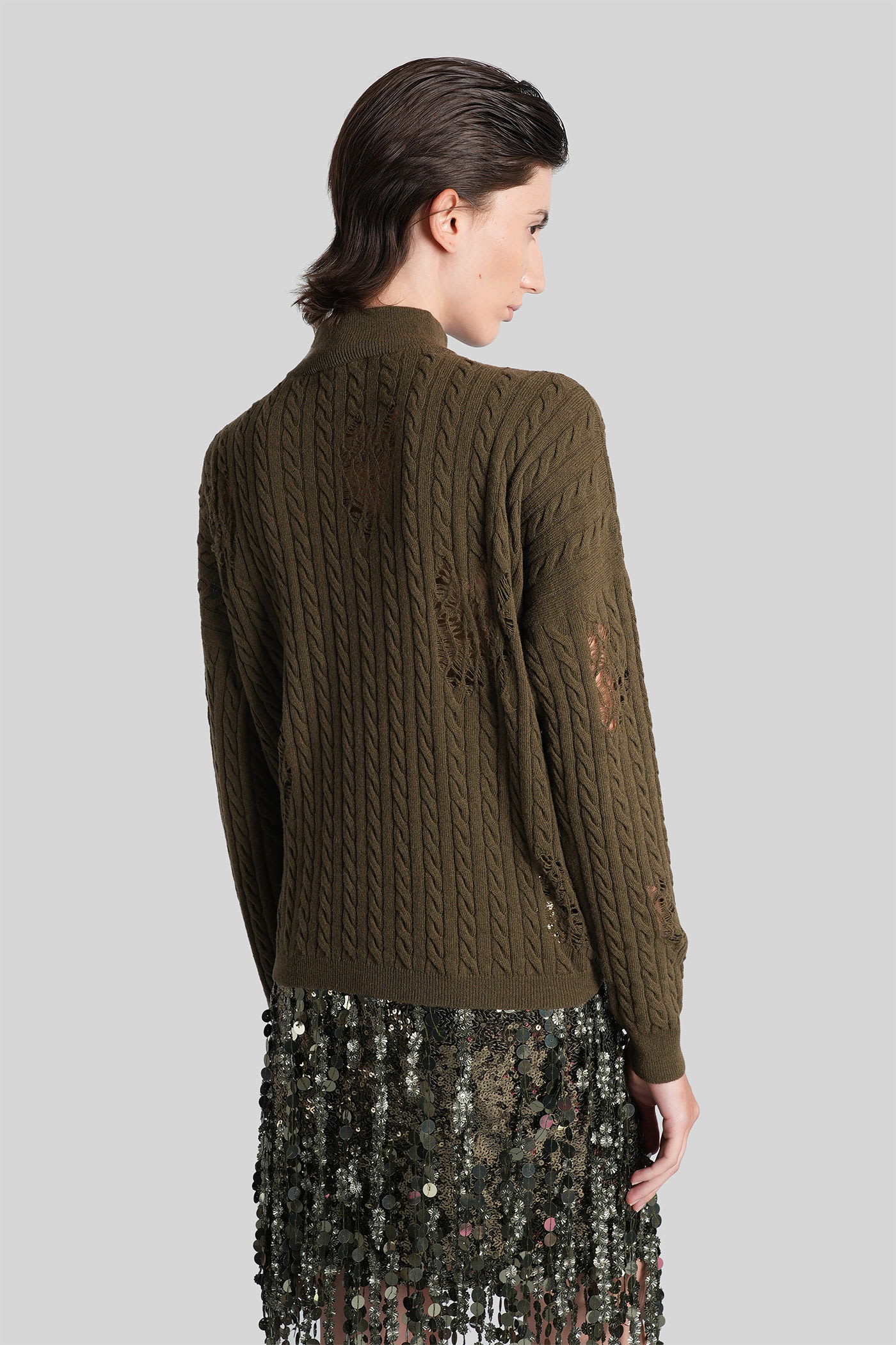 Blumarine Knitwear In Green Polyamide In Green