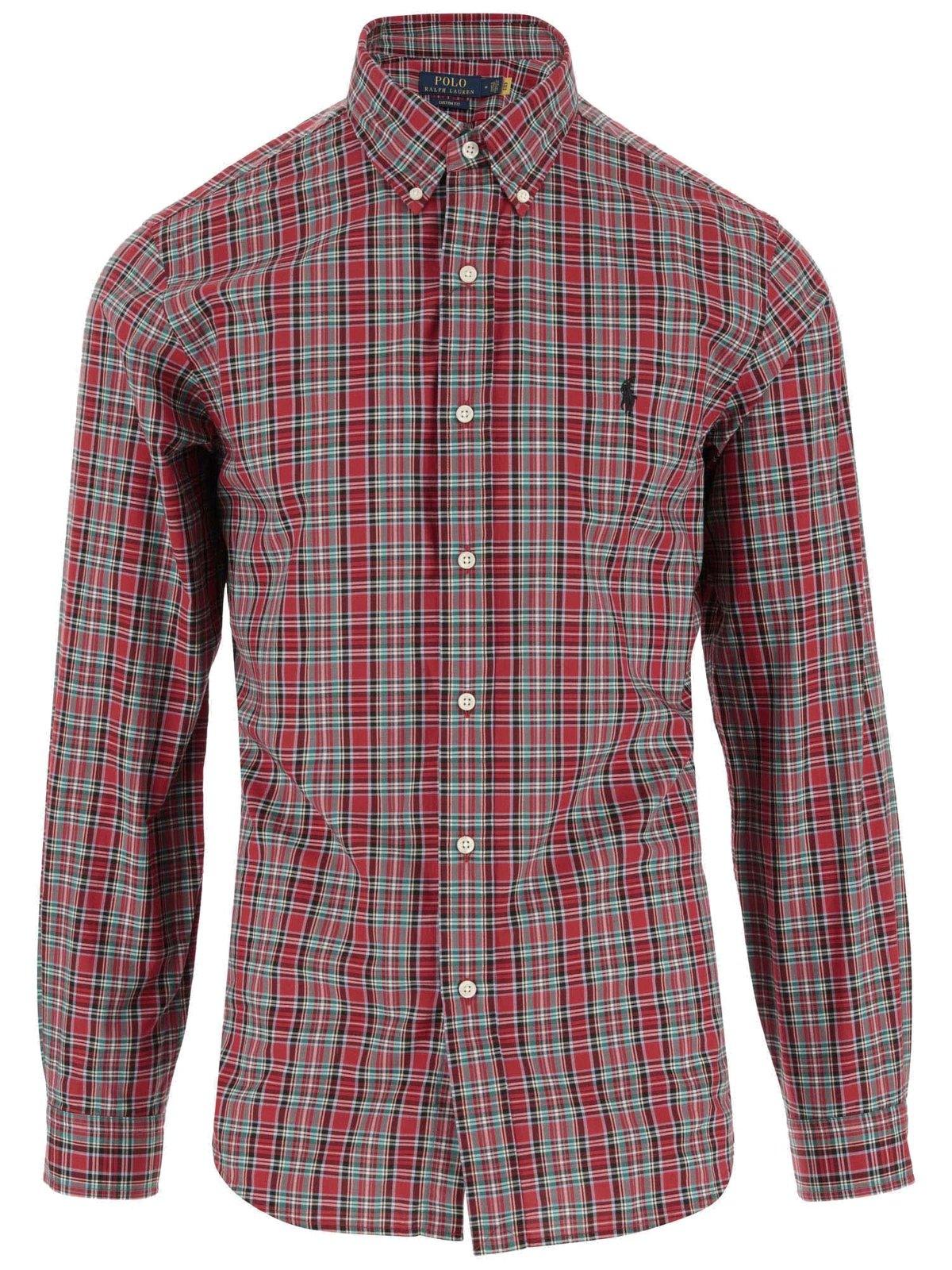 Ralph Lauren Plaid-check Buttoned Shirt