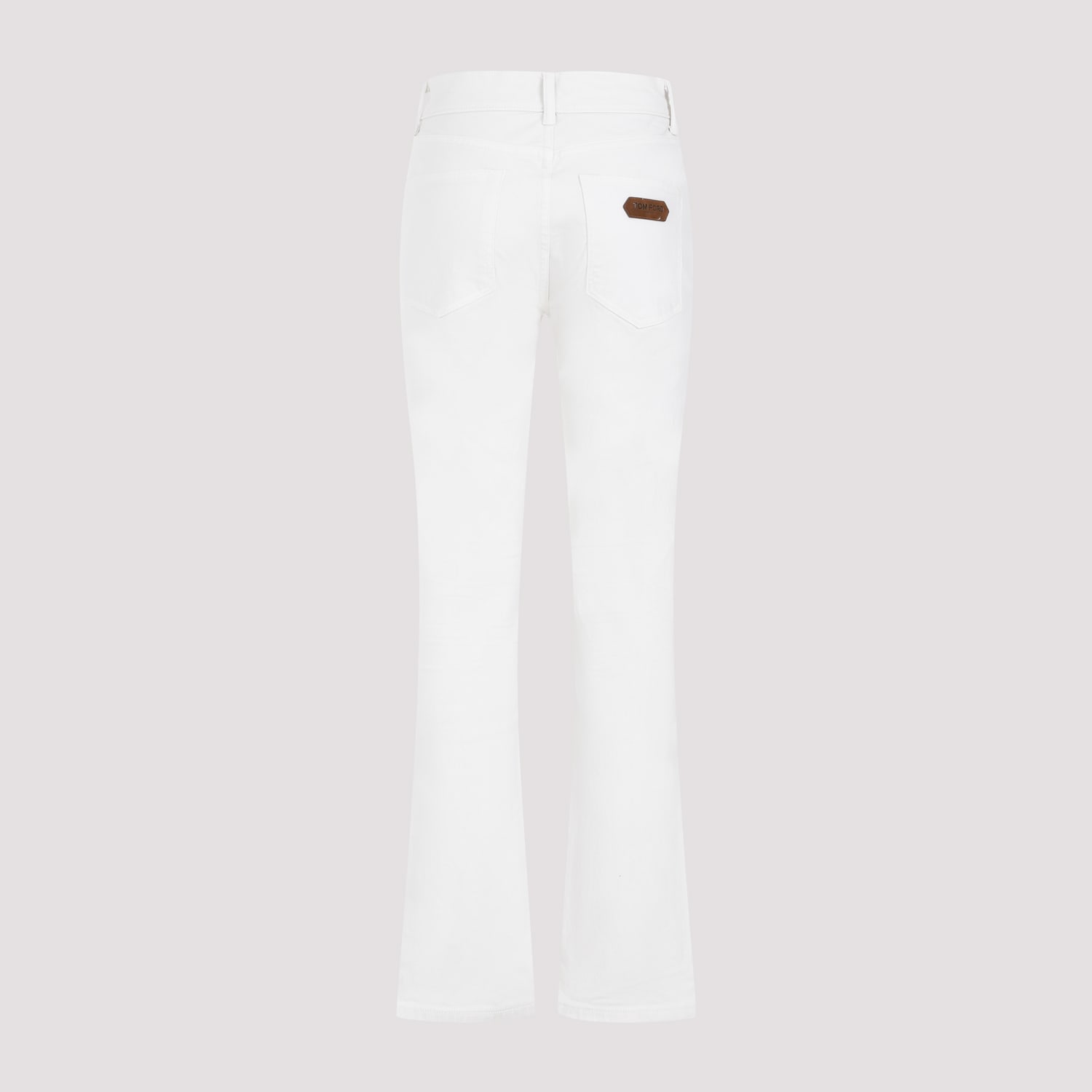 Shop Tom Ford Cotton Pants In Soft White