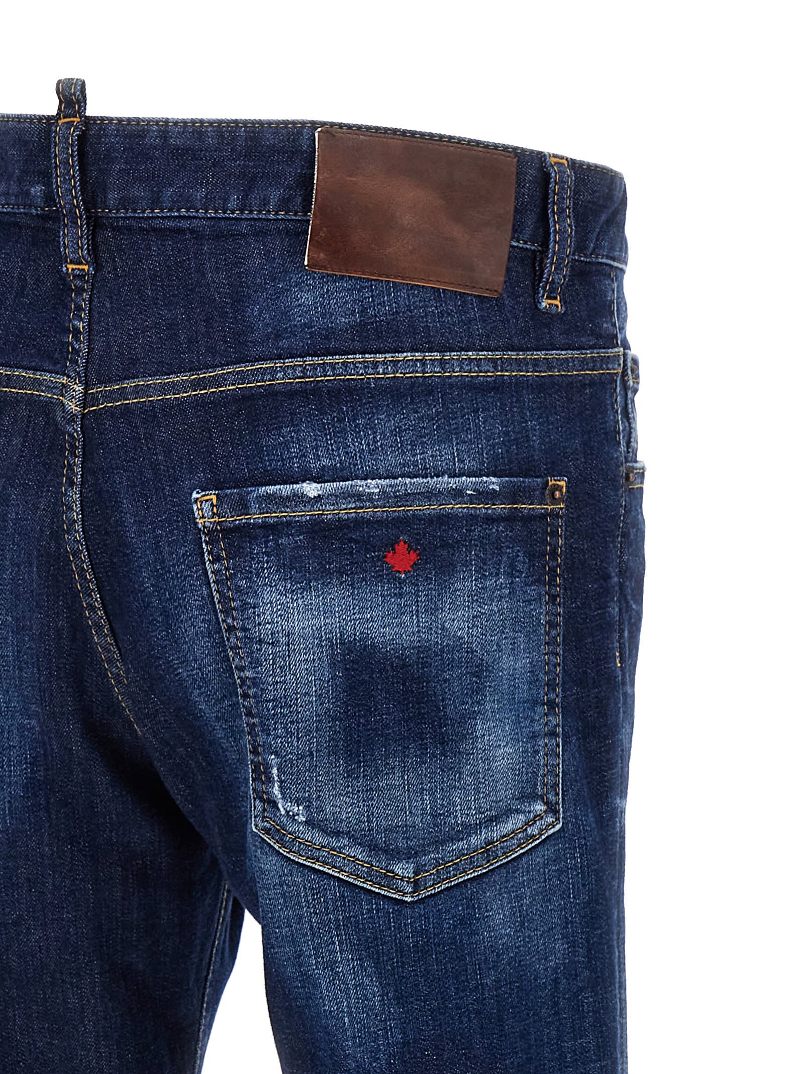 Shop Dsquared2 Skater Jeans In Blue