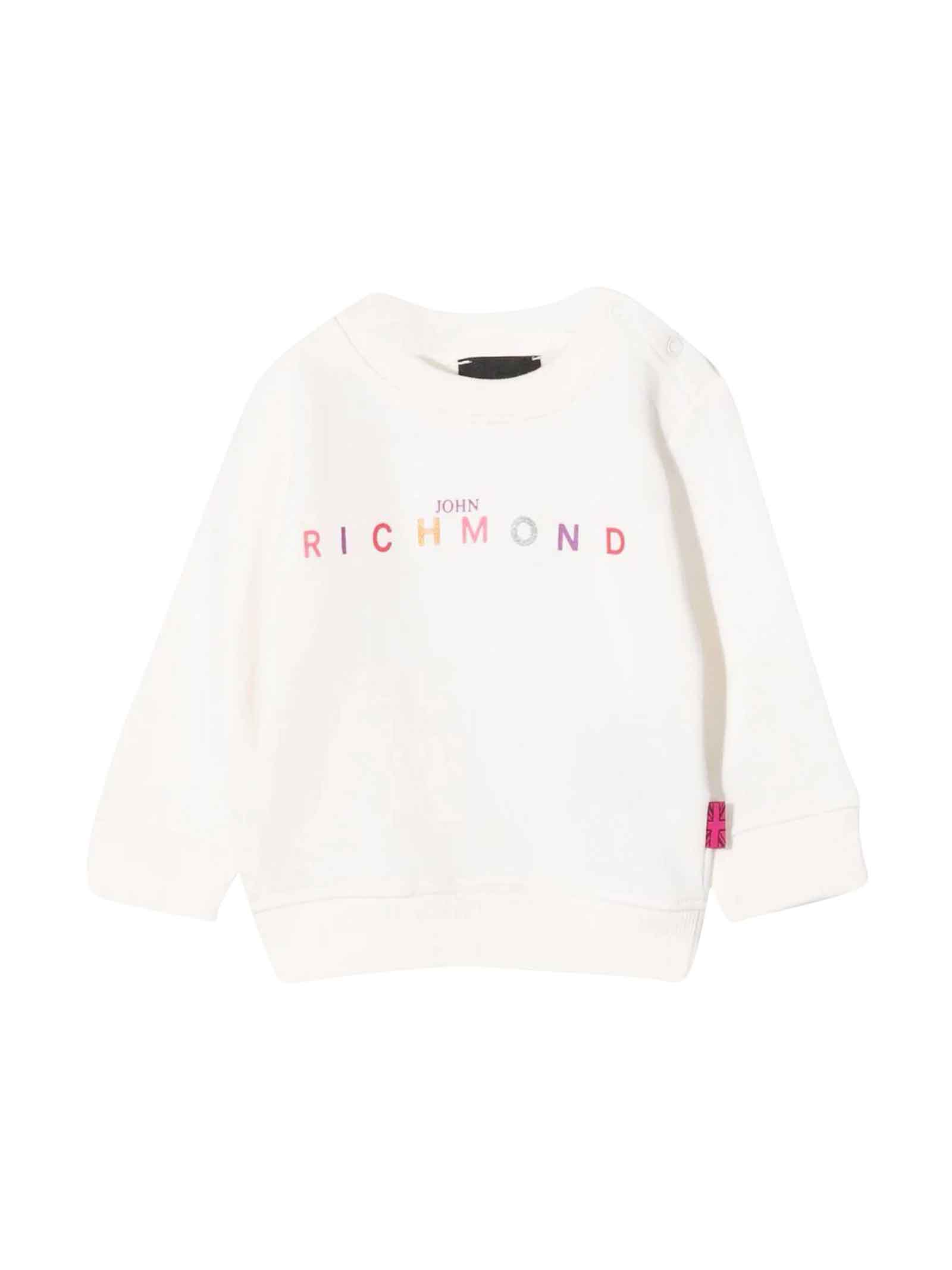 John Richmond John Richmond Junior White Baby Girl Sweatshirt
