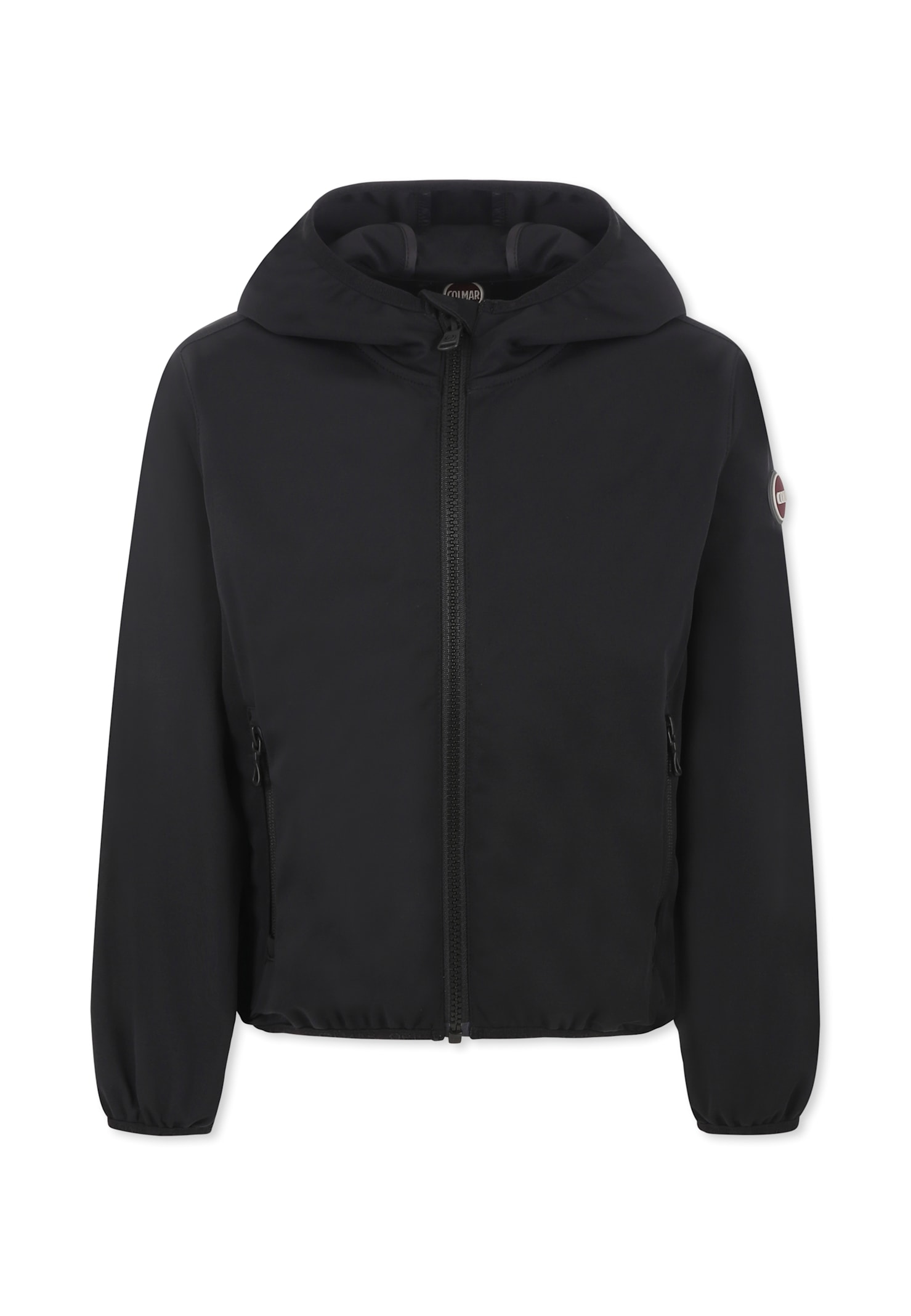 Colmar Black Windbreaker Jacket For Boy In Black