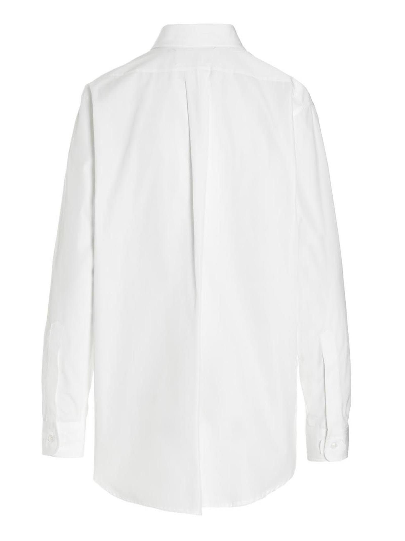 Shop Maison Margiela Cotton Shirt In White