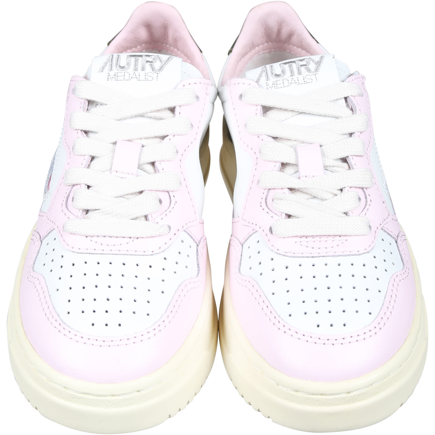 Shop Autry Medalist Low-top Sneakers For Kids In Bianco