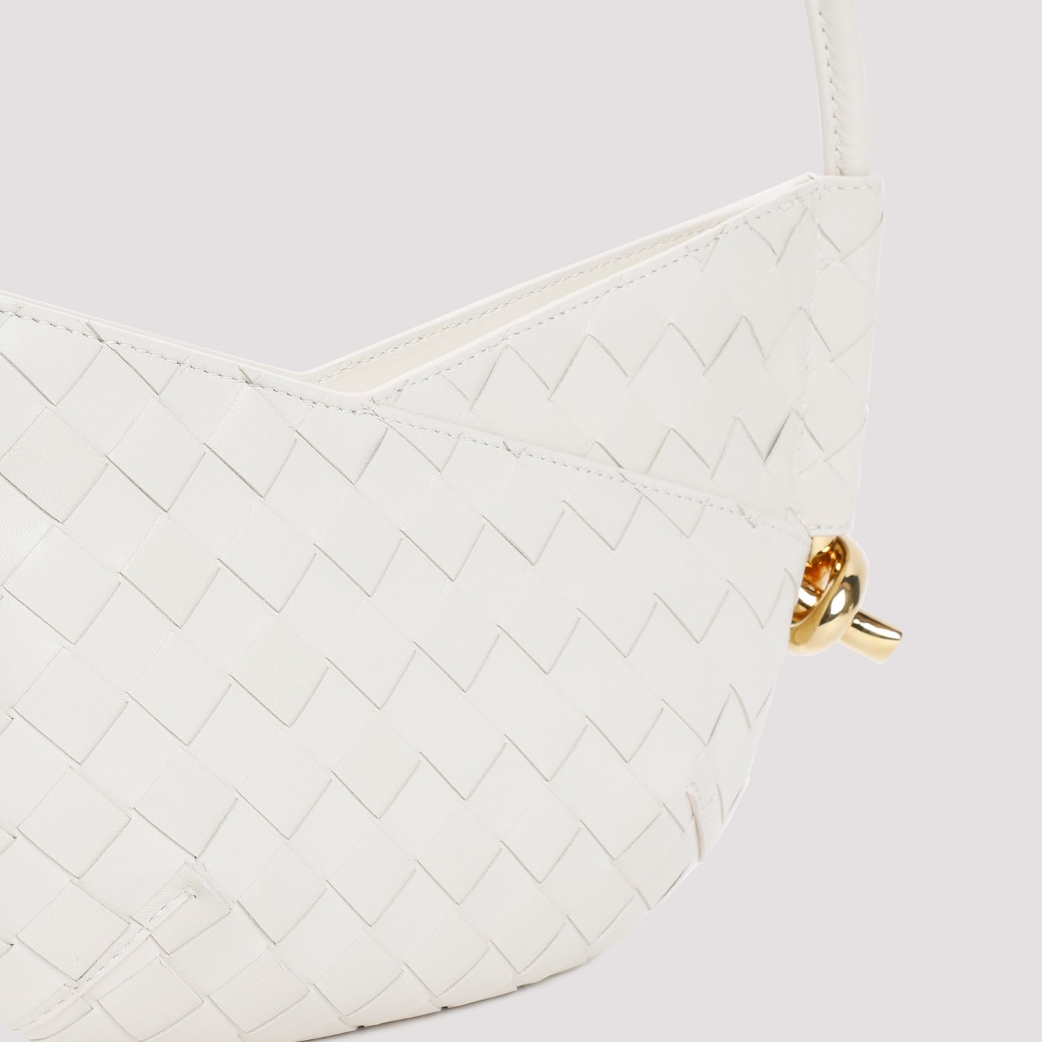 Shop Bottega Veneta Mini Hobo Solstice Bag In Sea Salt