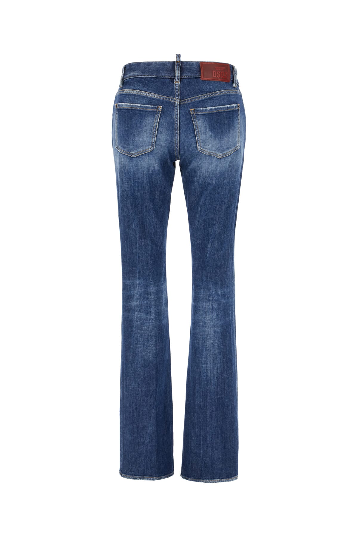 Shop Dsquared2 Stretch Denim Blend Jeans In Navy Blue