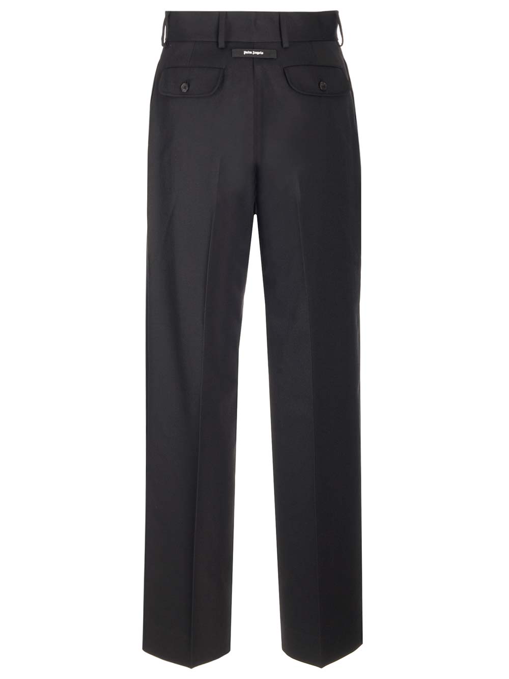 Shop Palm Angels Straight Trousers In Nero