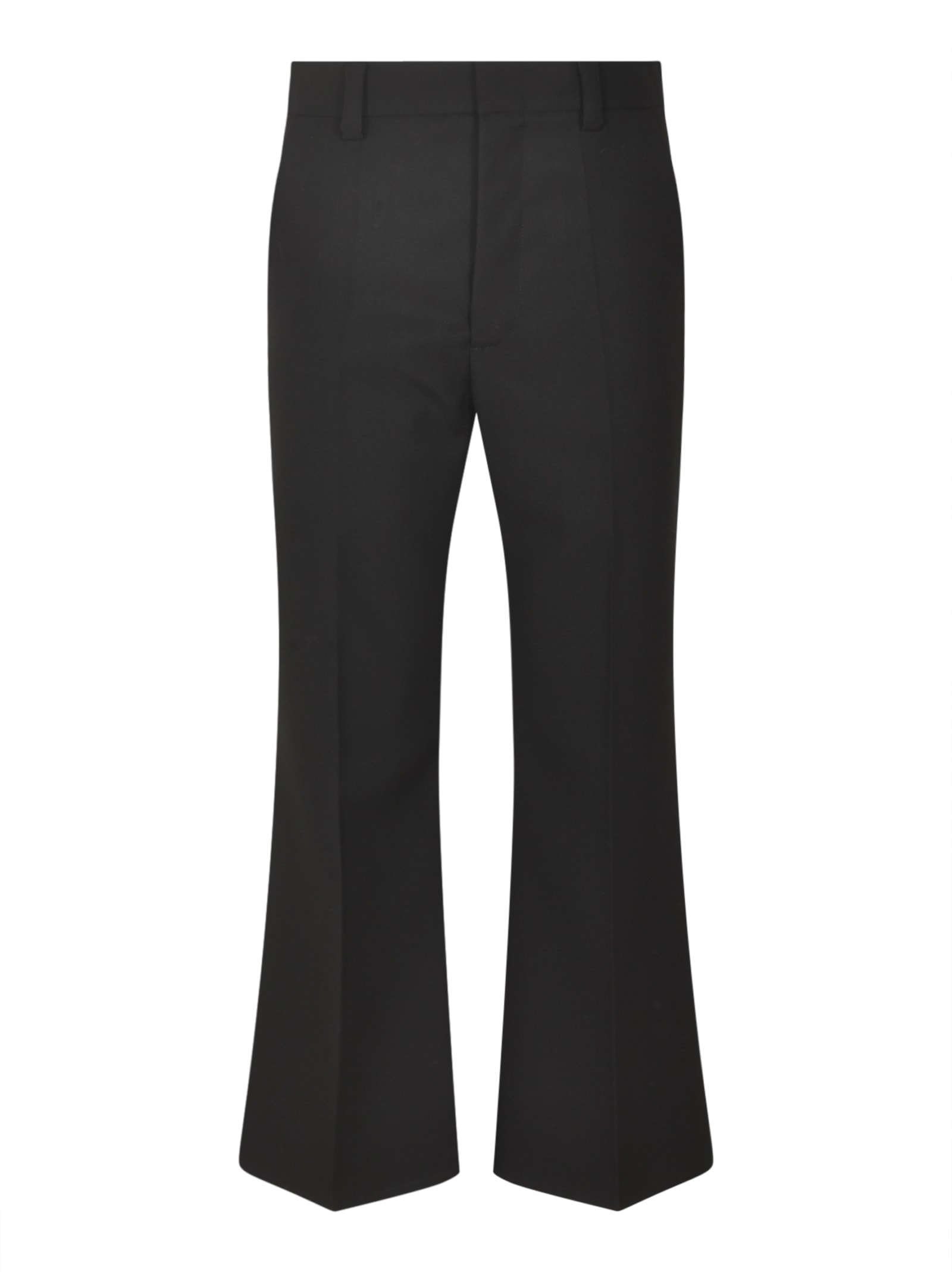 Shop Sofie D'hoore Flare Cuffs Plain Trousers In Black