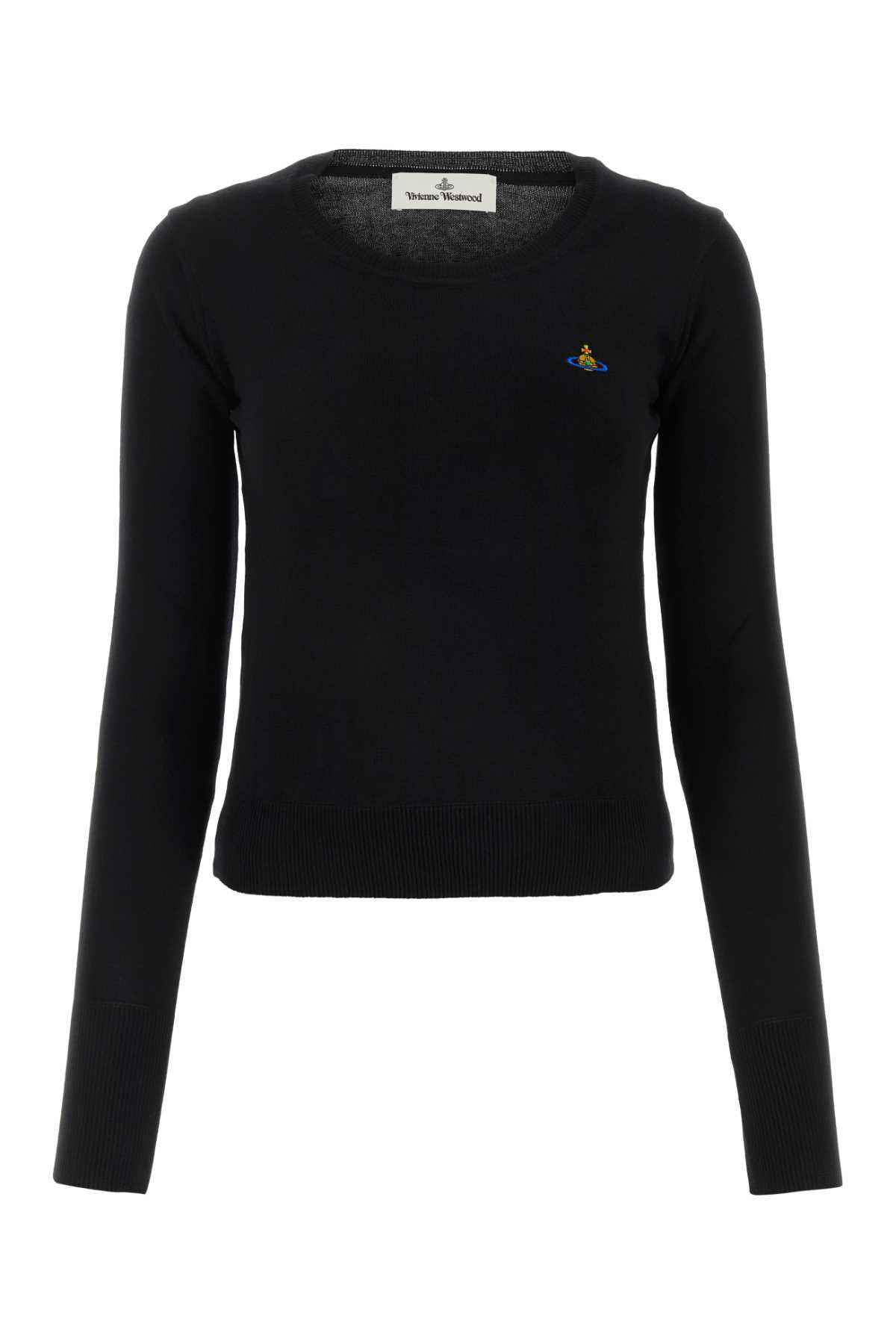 Shop Vivienne Westwood Black Cotton Blend Bea Sweater