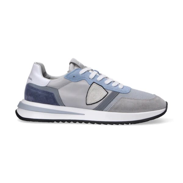 Philippe Tropez Grey Light Blue Sneaker | ModeSens