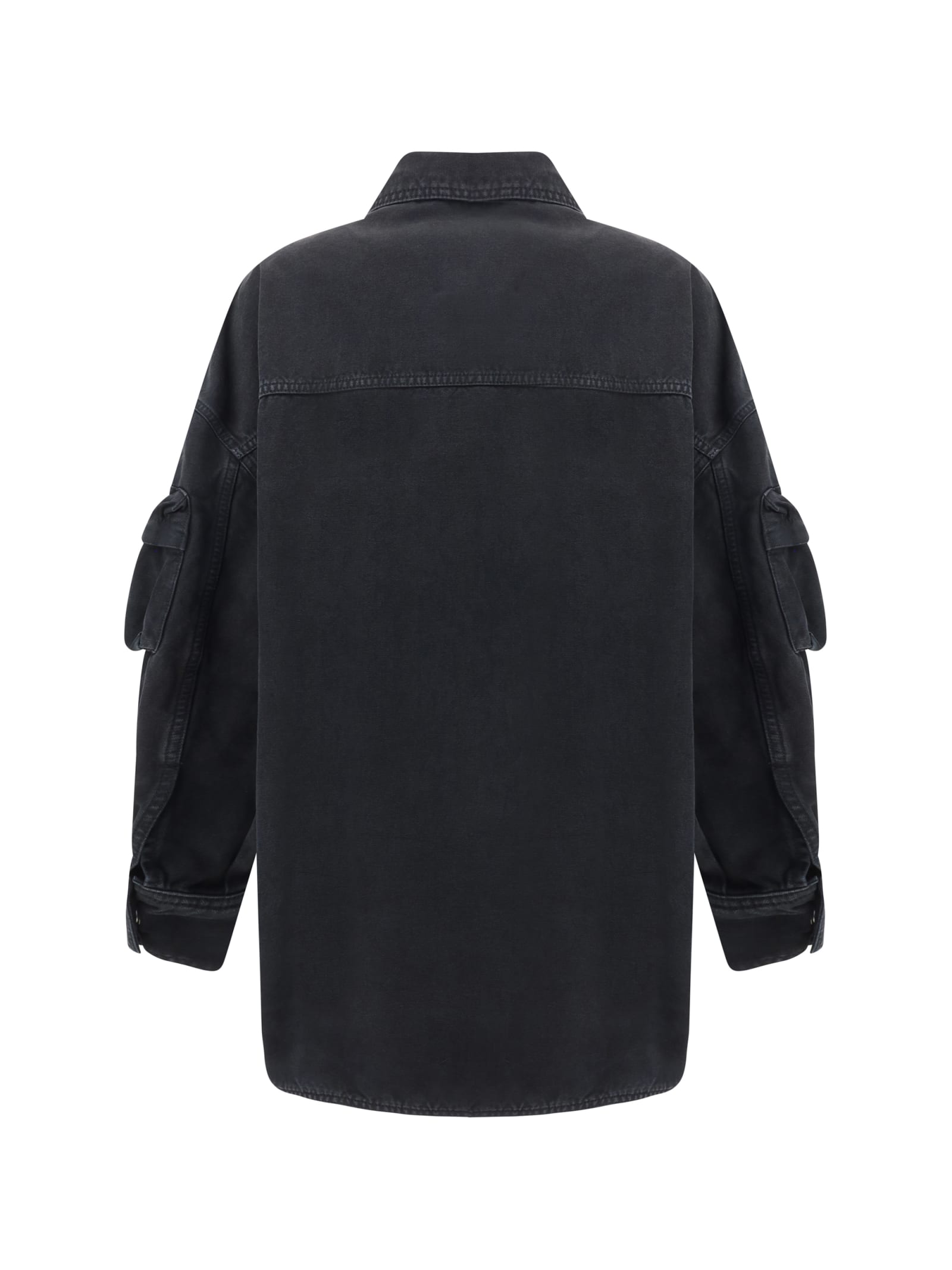 Shop Attico Fern Coat In Black