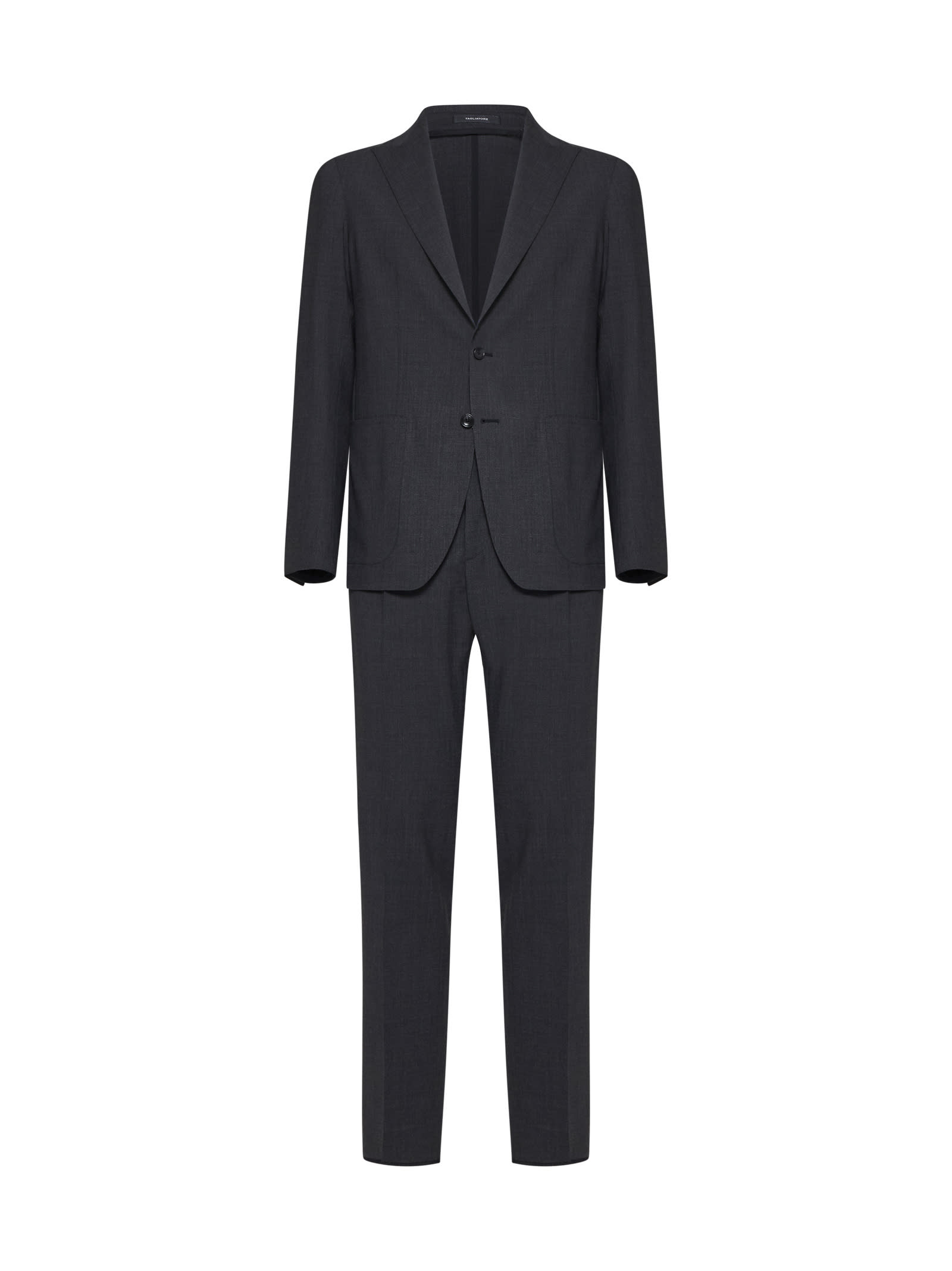 Shop Tagliatore Suit In Anthracite