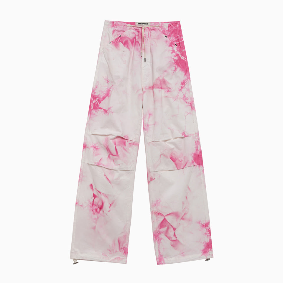 Darkpark Daisy Military Trousers In Pink White
