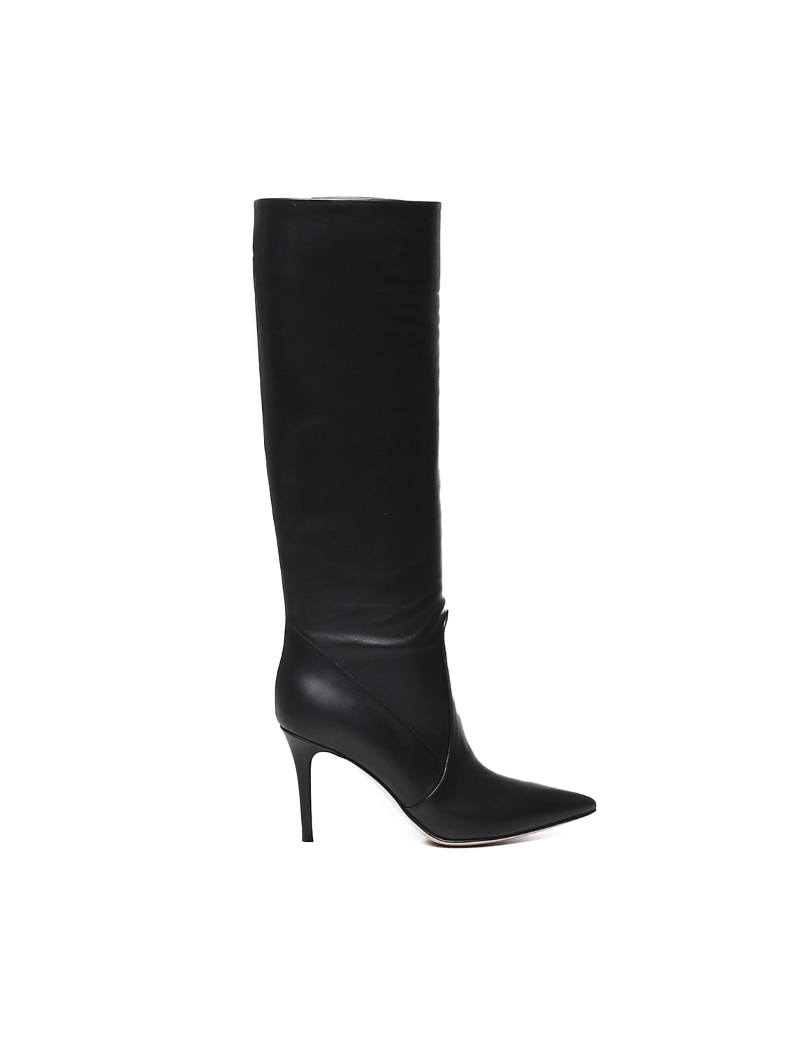 Shop Gianvito Rossi Jules Calfskin Boots In Black